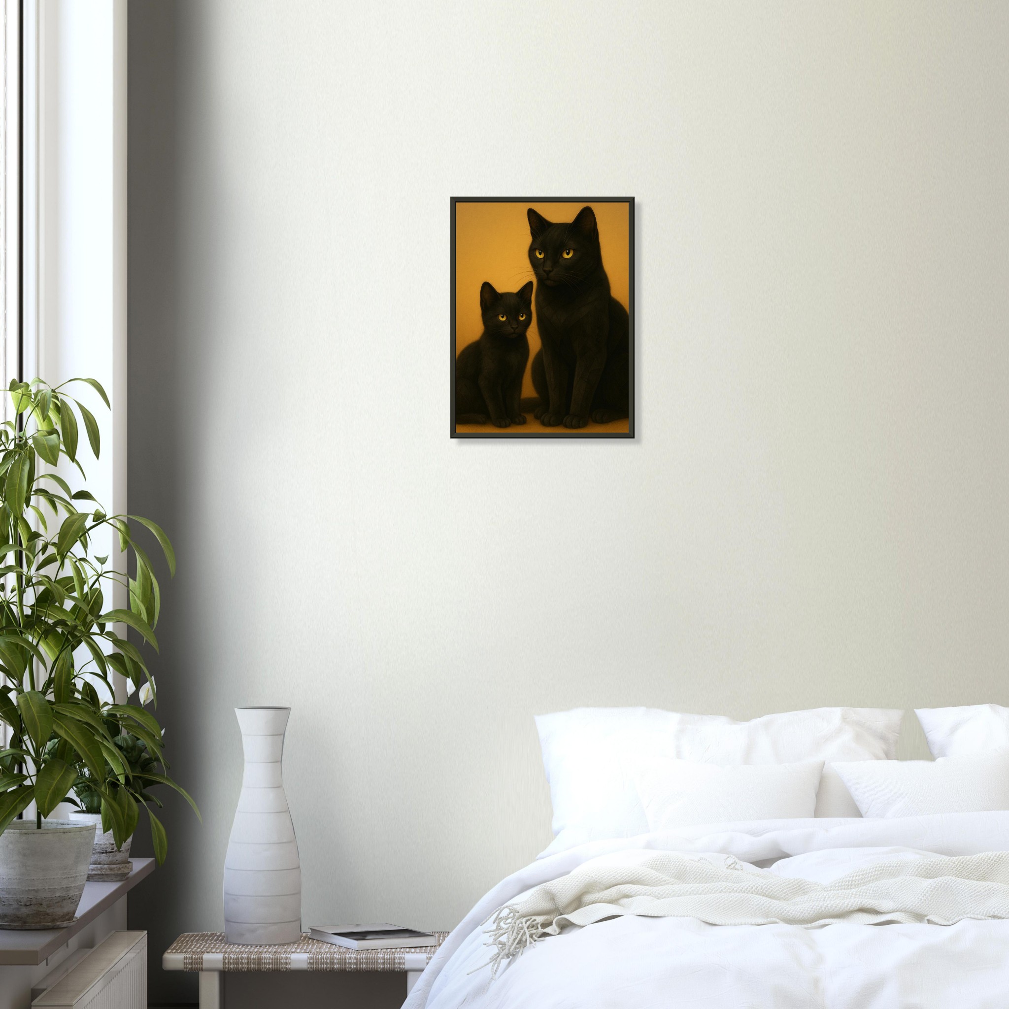 classic semi glossy paper metal framed poster mum and kitten 9c94a075-a142-4277-a430-761552996430