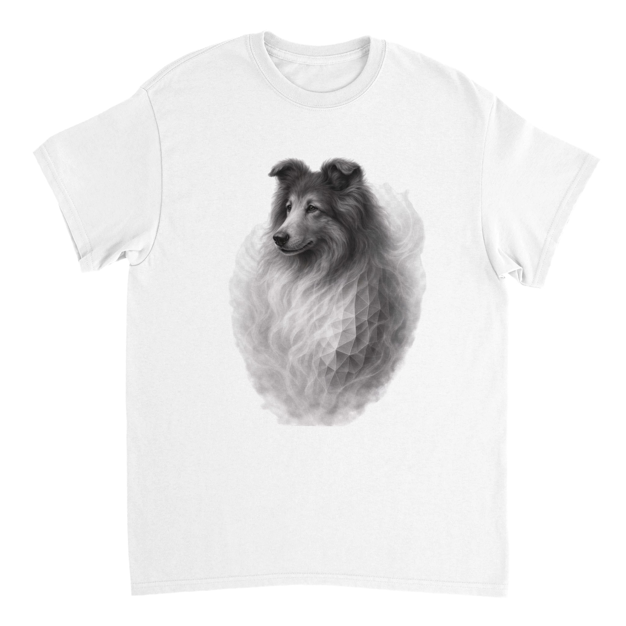 heavyweight unisex crewneck t shirt | gildan® 5000 white rough collie 9cccba57-12bc-4acd-b9fc-7da70273241e