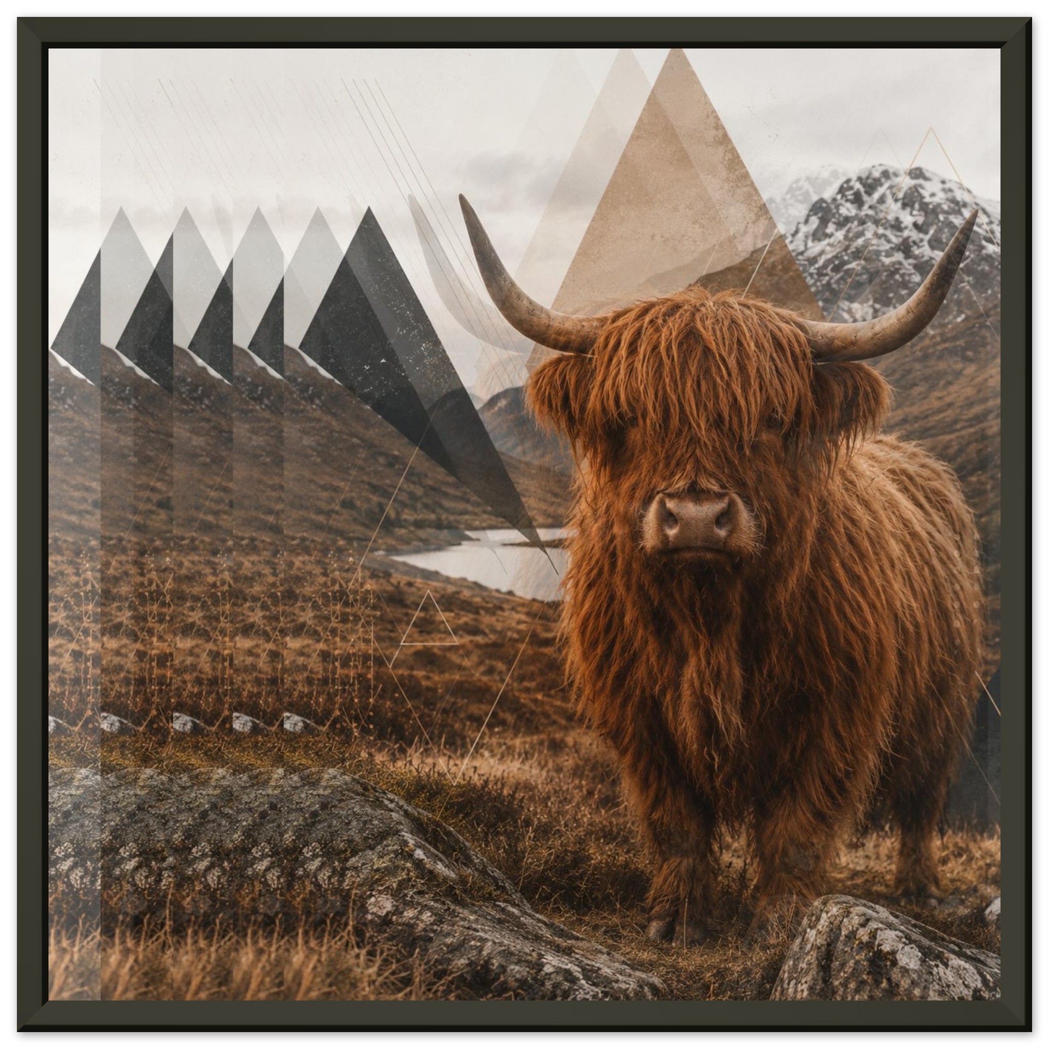 classic semi glossy paper metal framed poster highland cow 9d12a7f5-cb79-46a0-8523-16a09c24cfa7