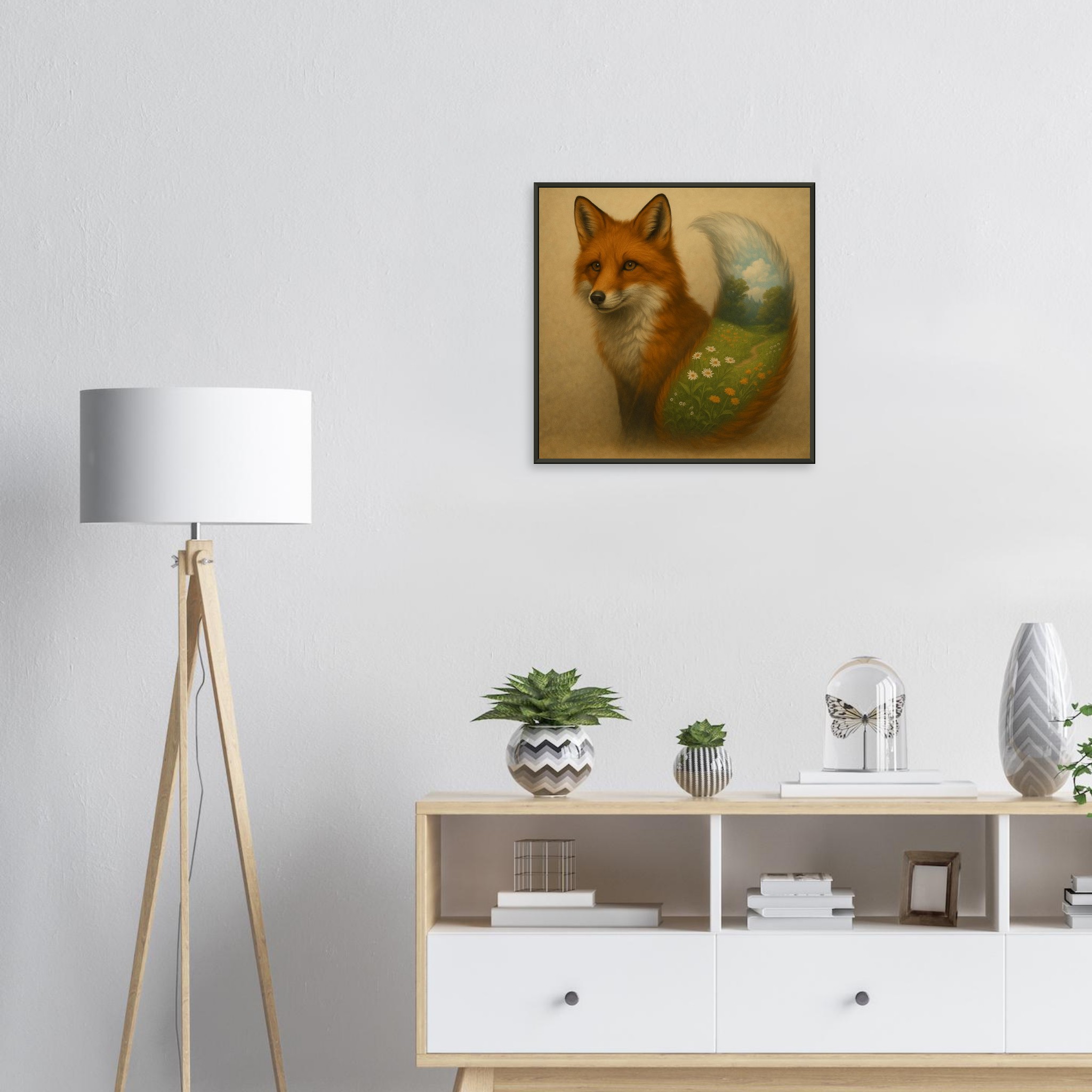 classic semi glossy paper metal framed poster botanical fox 9dd1a6e6-da75-431b-9404-ce492fd924ca
