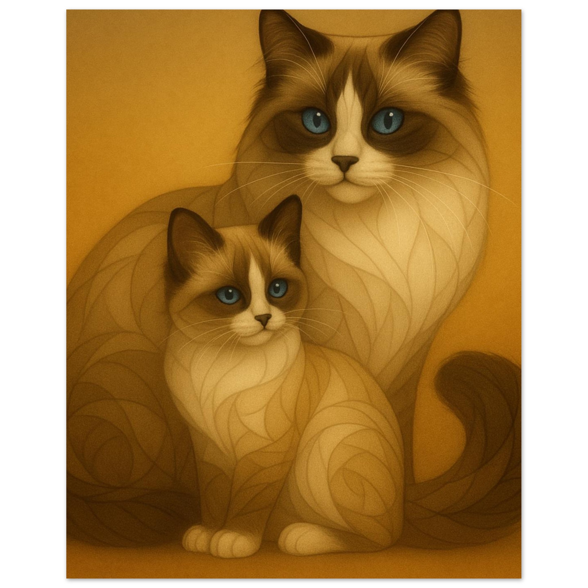 classic semi glossy paper poster ragdoll cats 9ef0749b-1bdd-473c-9a44-581c5ff1ded4