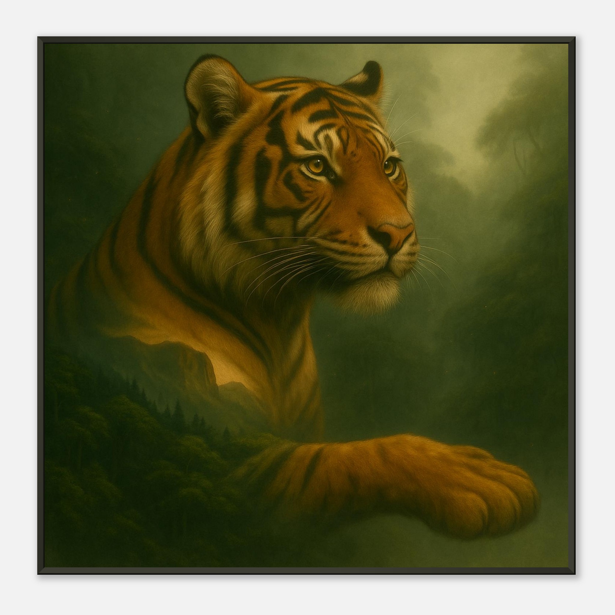 classic semi glossy paper metal framed poster tiger 9f403332-f2d2-4ae2-8202-21539d529c01