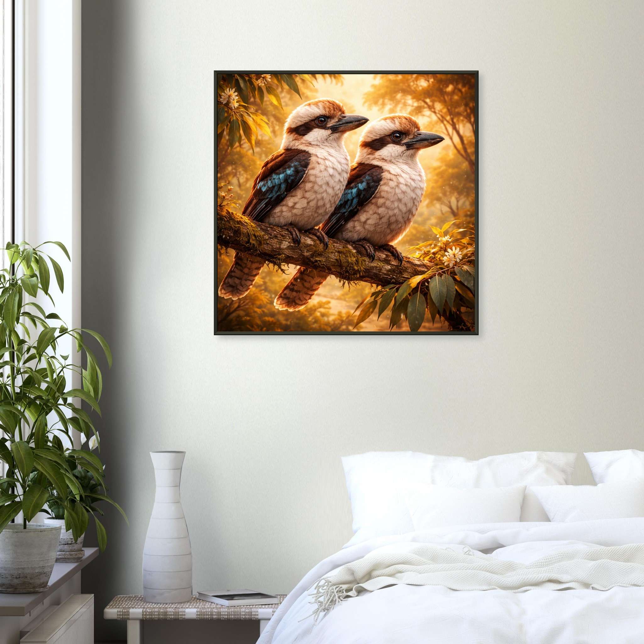 classic semi glossy paper metal framed poster kookaburras a0c6065e-ea66-4d42-82c6-fd8a49c2b7ba