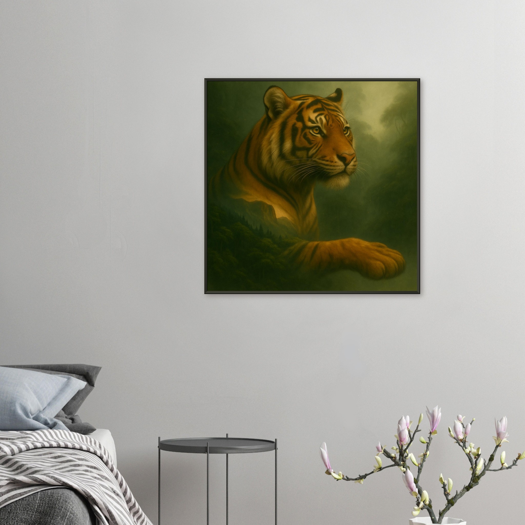 classic semi glossy paper metal framed poster tiger a1539272-88a9-4952-a550-a0ac2ace2a0e