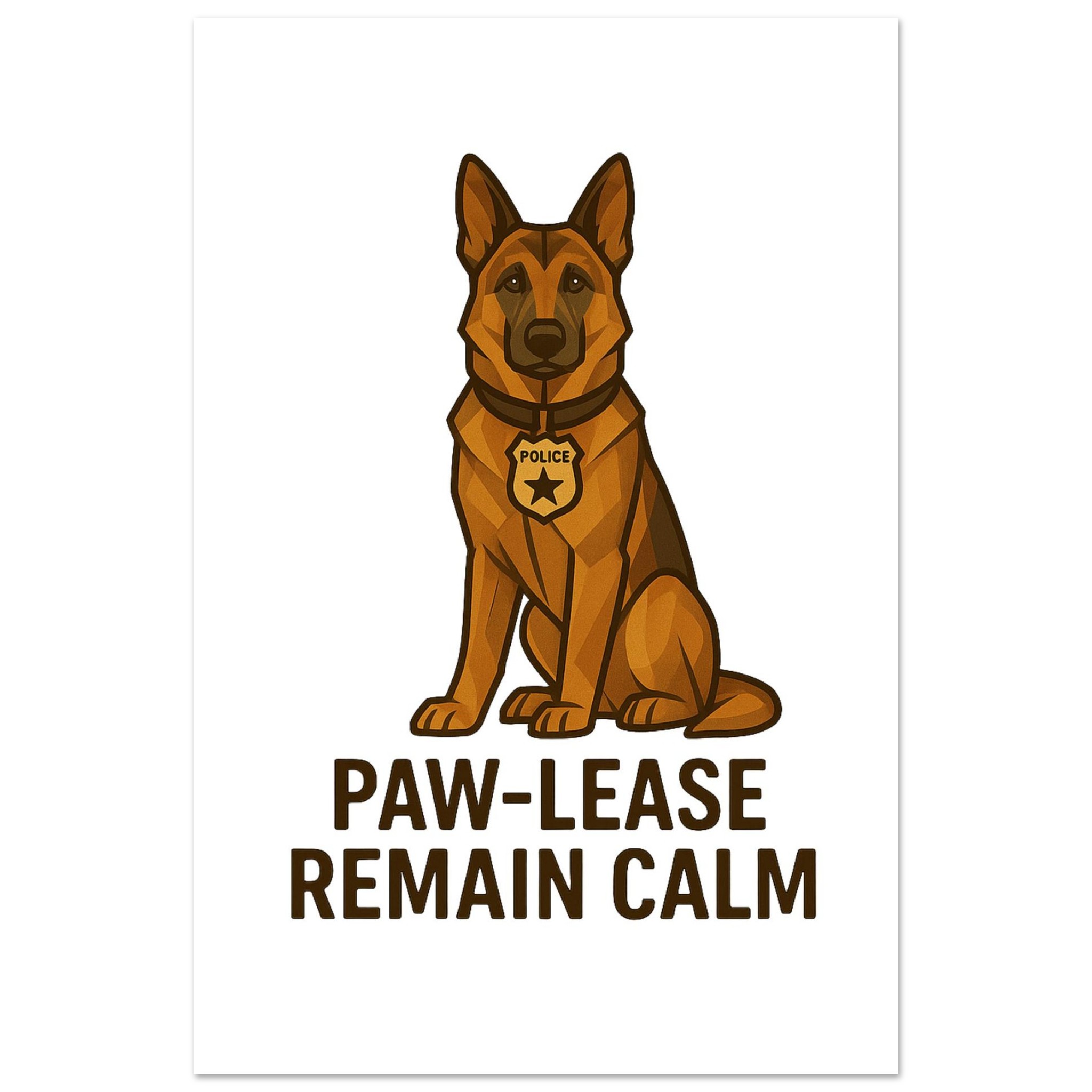 classic semi glossy paper poster paw lease remain calm a1e2ee72-4217-4477-aa1b-f953b43d5135