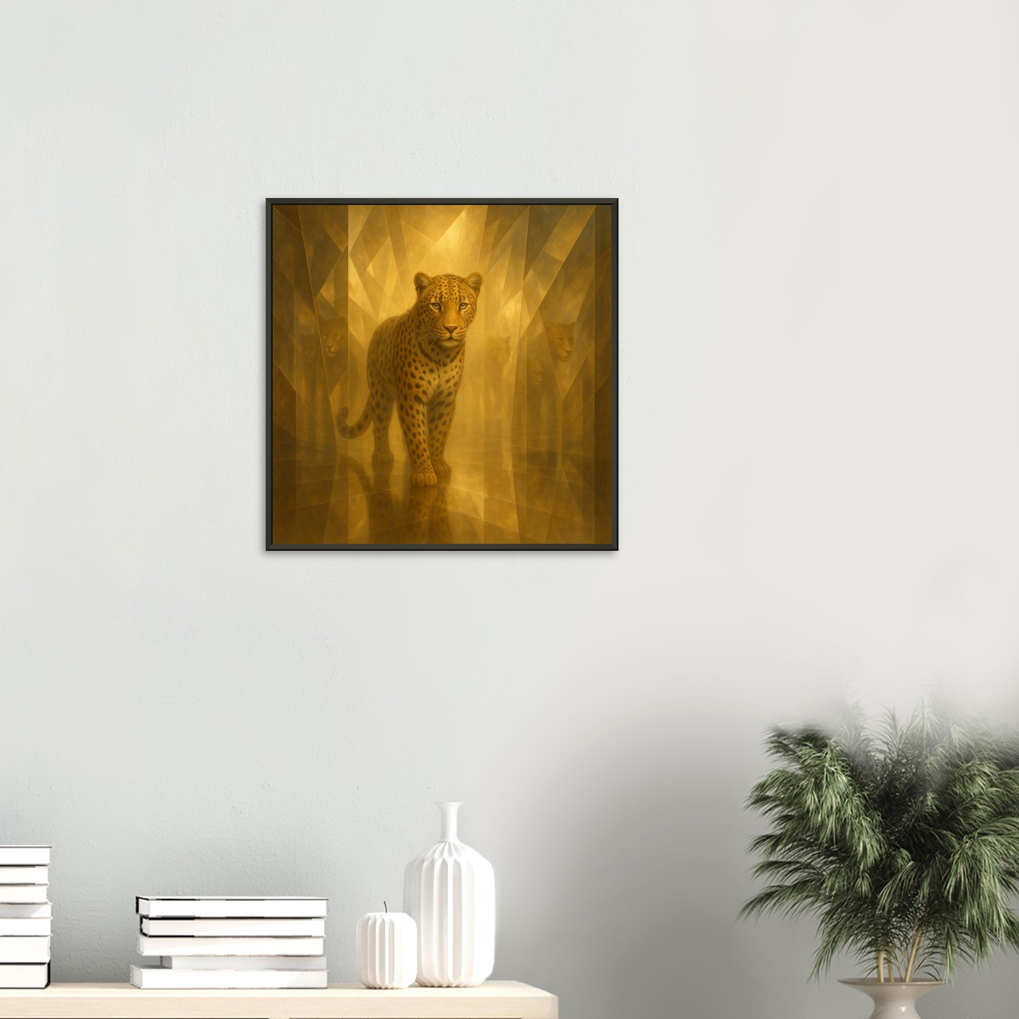 classic semi glossy paper metal framed poster cheetah wall art a4d14e31-3874-44c5-a2fe-2c1602b30f05