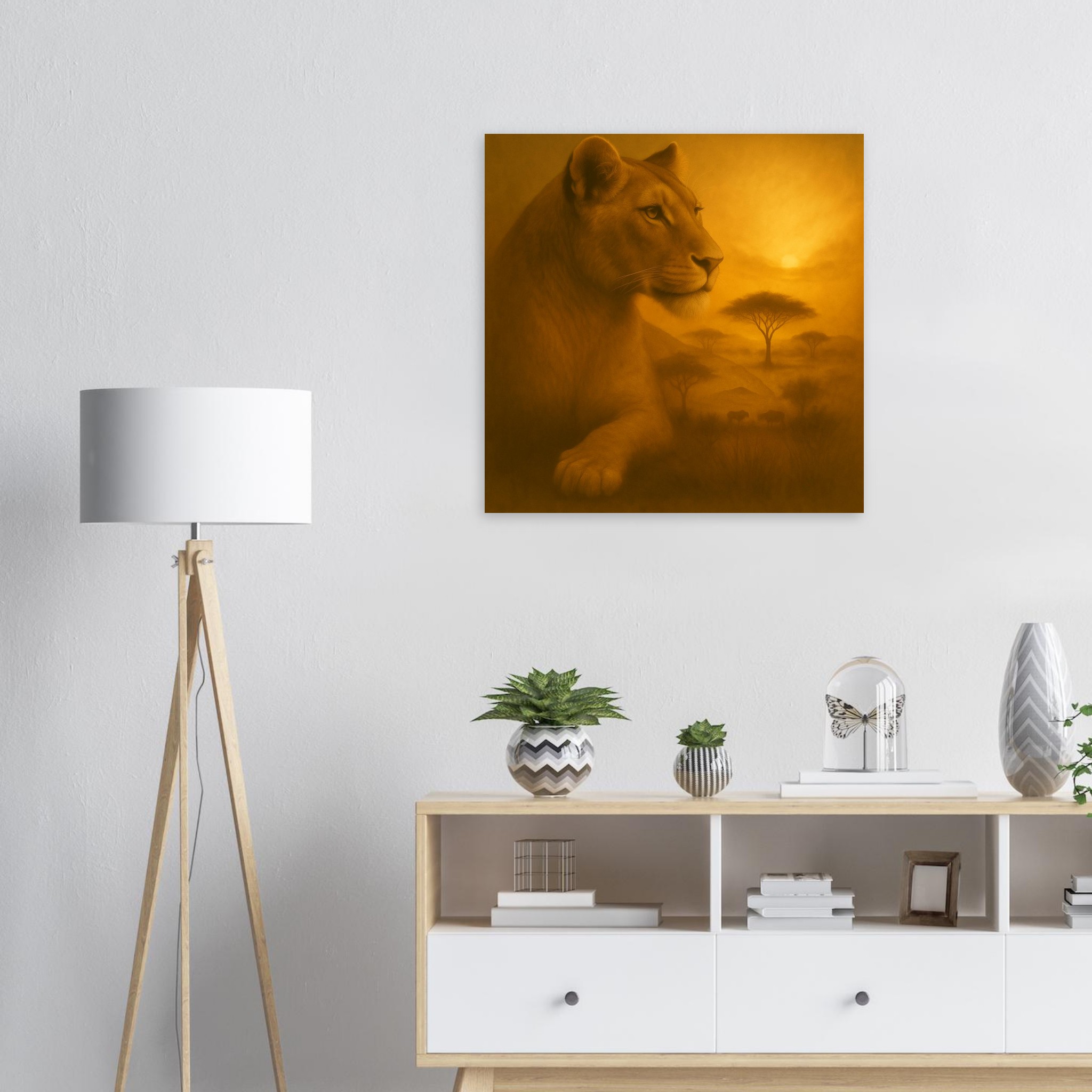 classic semi glossy paper poster, majestic lioness a4d3ac9e-6a23-4c44-9677-d17bb152e62a