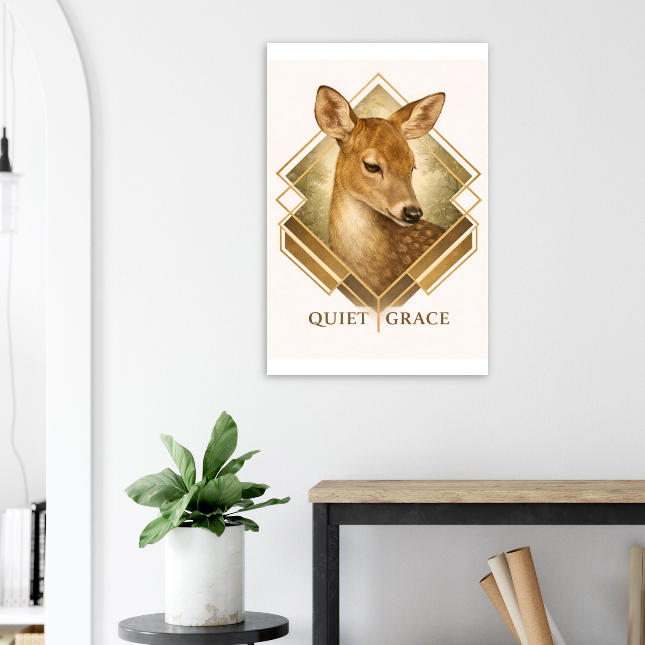 classic semi glossy paper poster, deer a4f6411b-f247-41f8-bad8-475c26f4111b