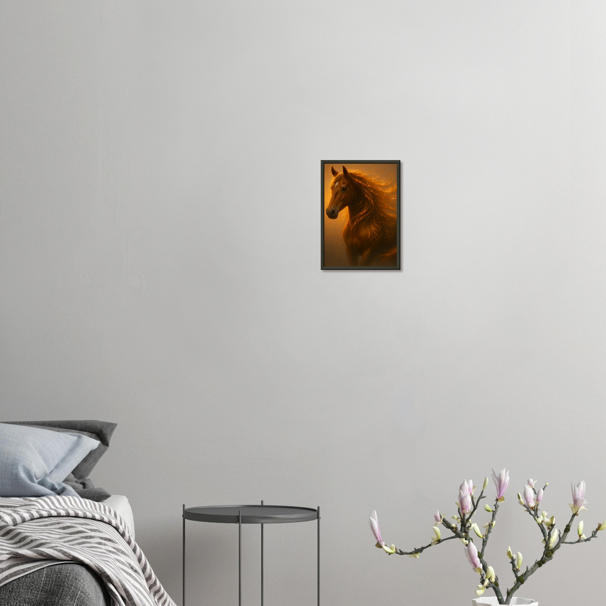 classic semi glossy paper metal framed poster golden horse a93e672a-3753-47a0-a129-7a821bbf8764