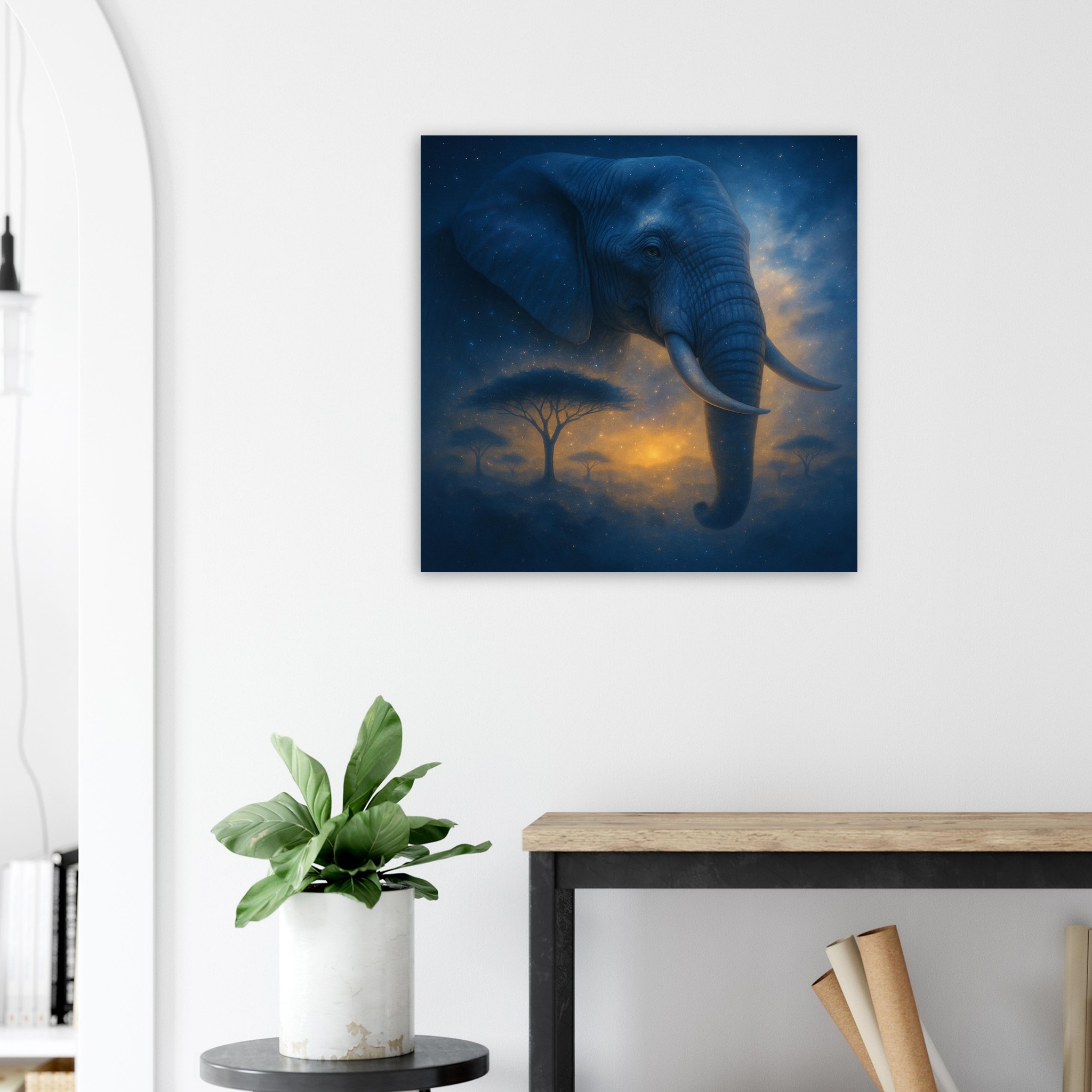 classic semi glossy paper poster, majestic elephant a9c7bdaf-7210-4a1d-bf3f-8b93cceba0b2