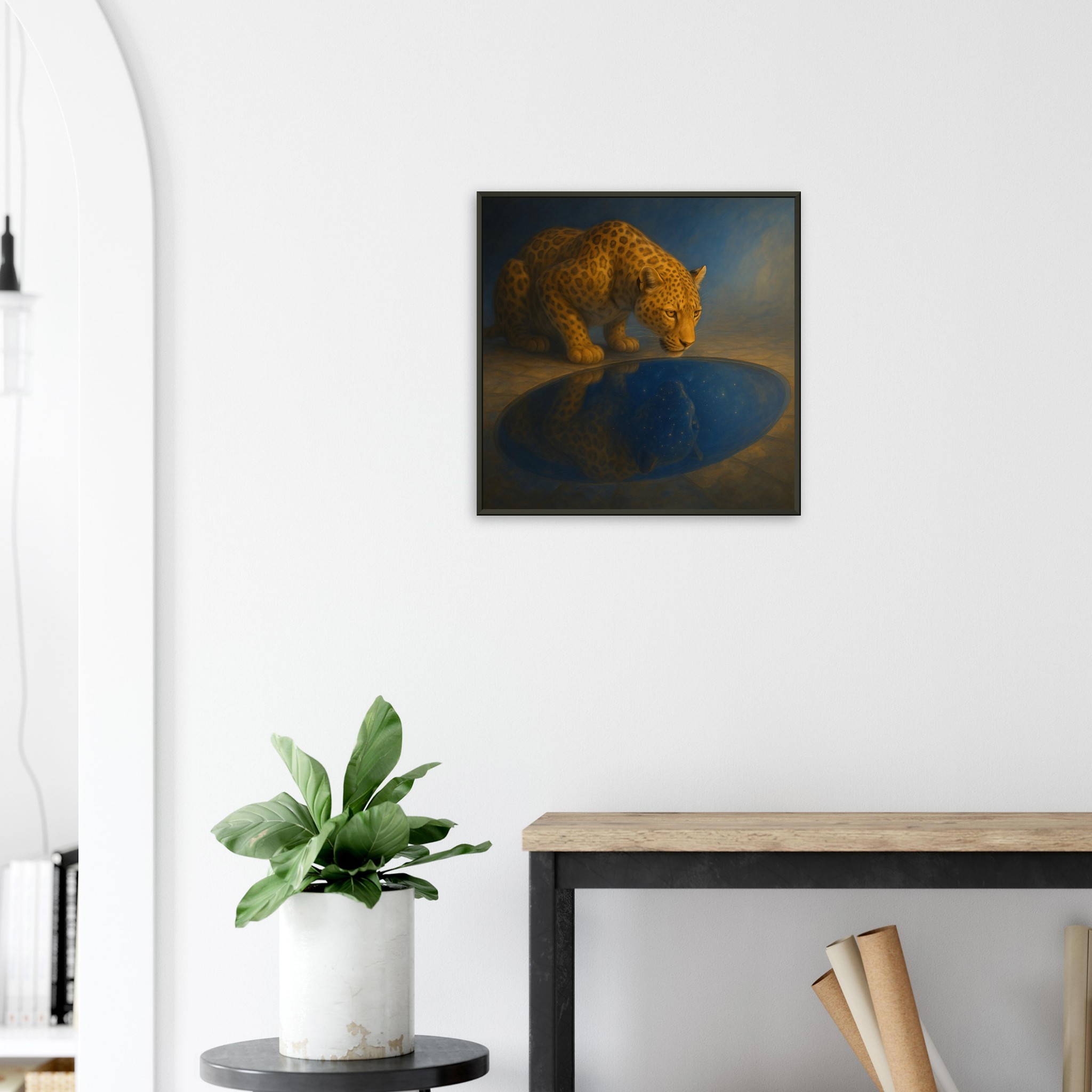 classic semi glossy paper metal framed poster leopard wall art aa7c84b4-6169-4abc-a4ab-8f15fb95463a