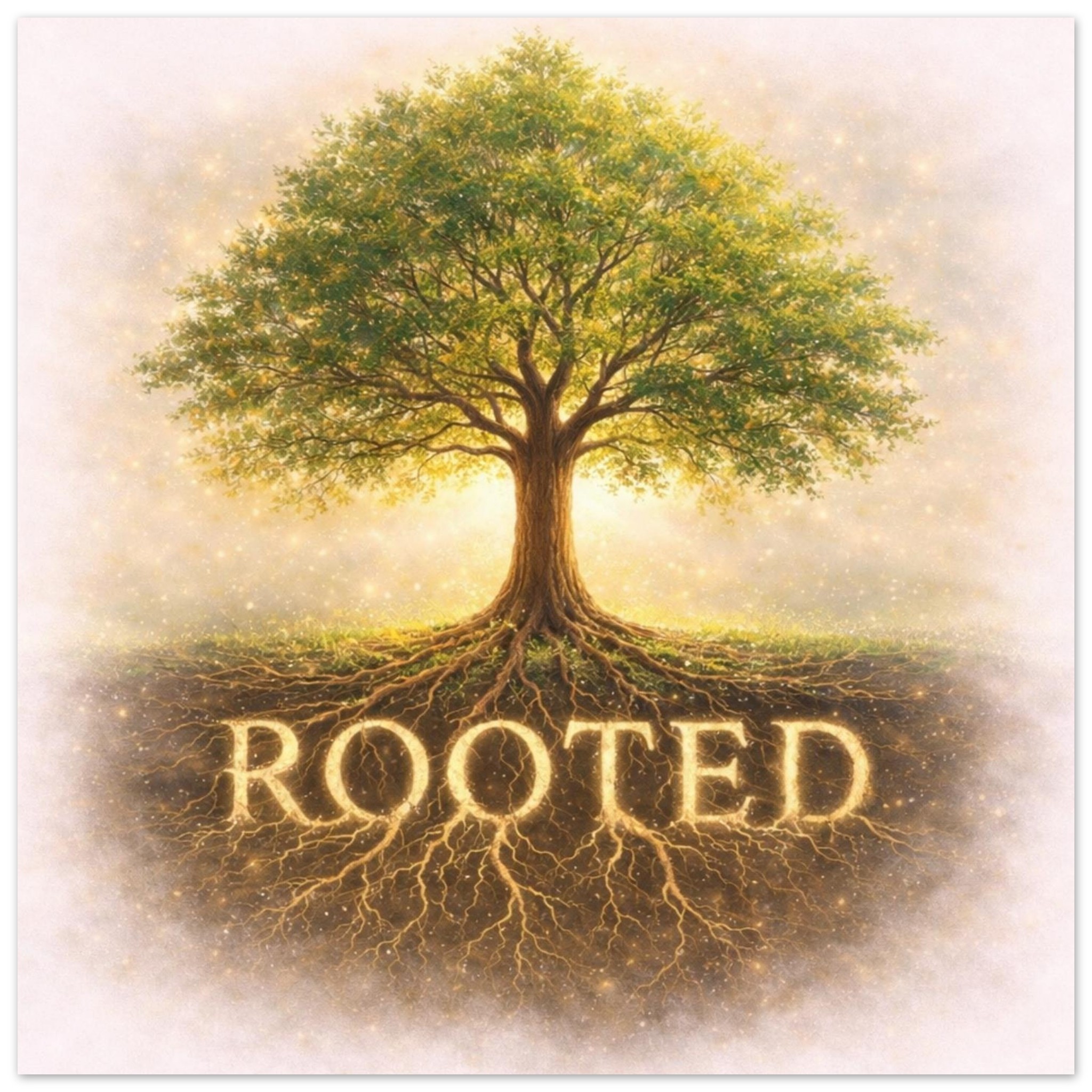 classic semi glossy paper poster rooted tree ae9db24a-b815-4e6f-bdb5-70422733e8ac