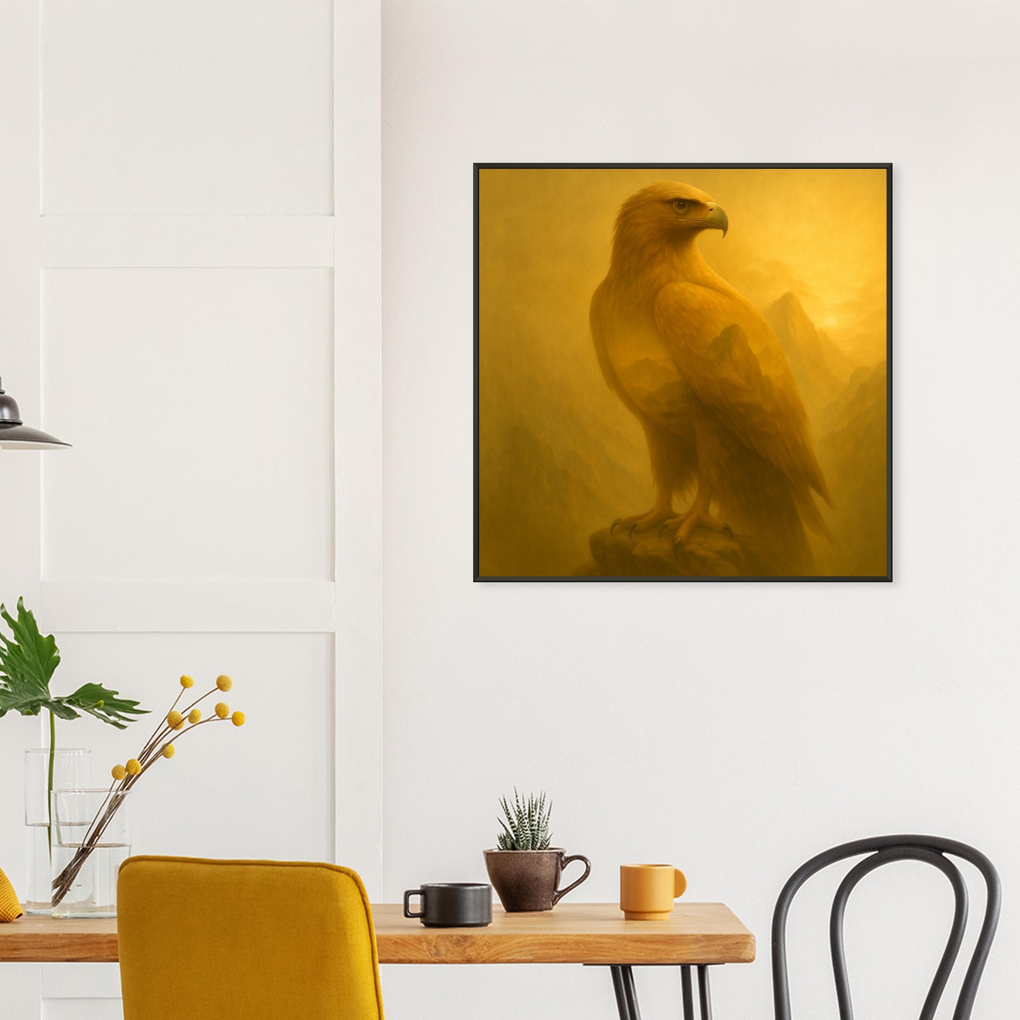 classic semi glossy paper metal framed poster golden eagle b16d301f-a728-4d8d-bf14-4c1af5363d1a