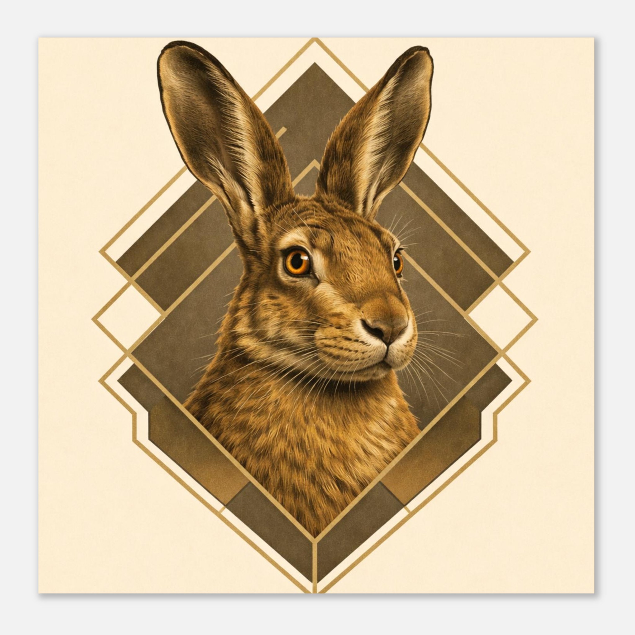 classic semi glossy paper poster hare b37289df-f06b-4f55-95c9-c49e9b5f54bb