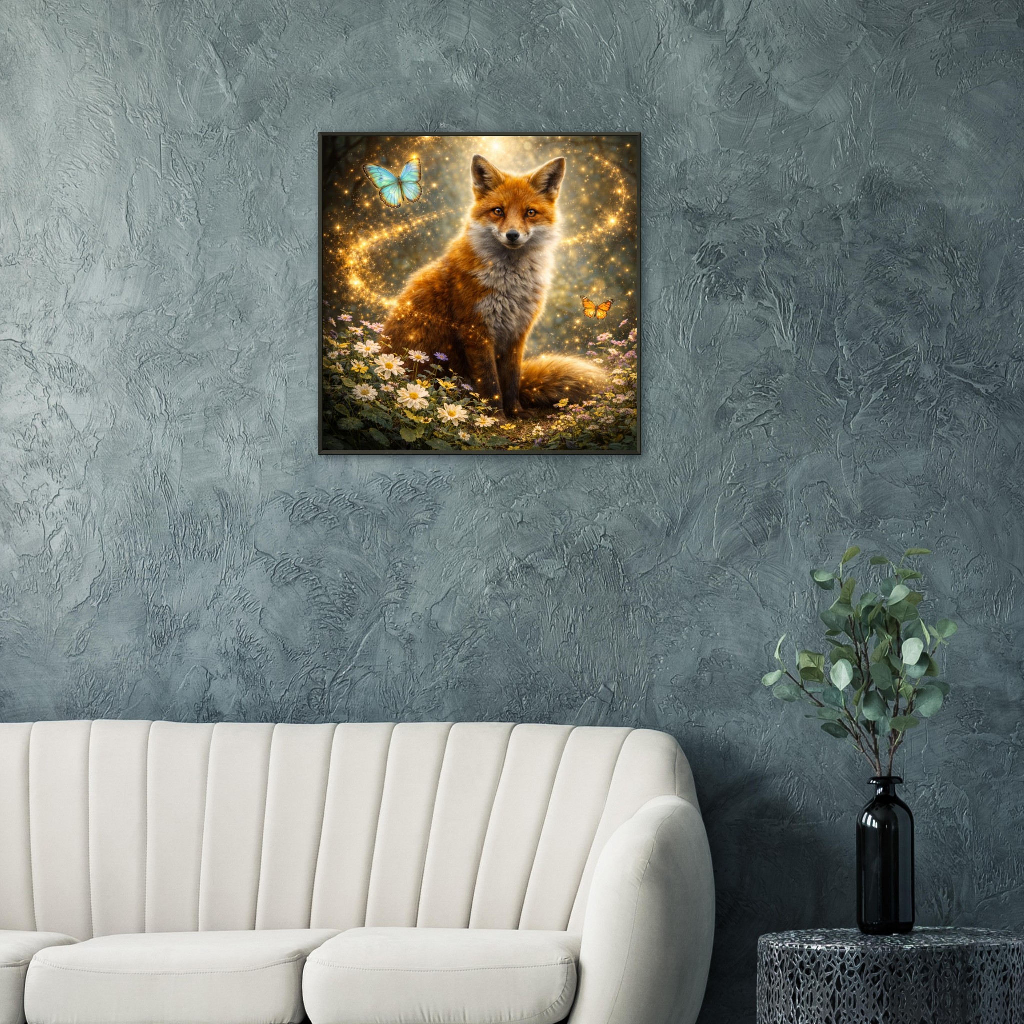 classic semi glossy paper metal framed postered fox b406a805-7c54-4921-b5f6-f96199612ae4