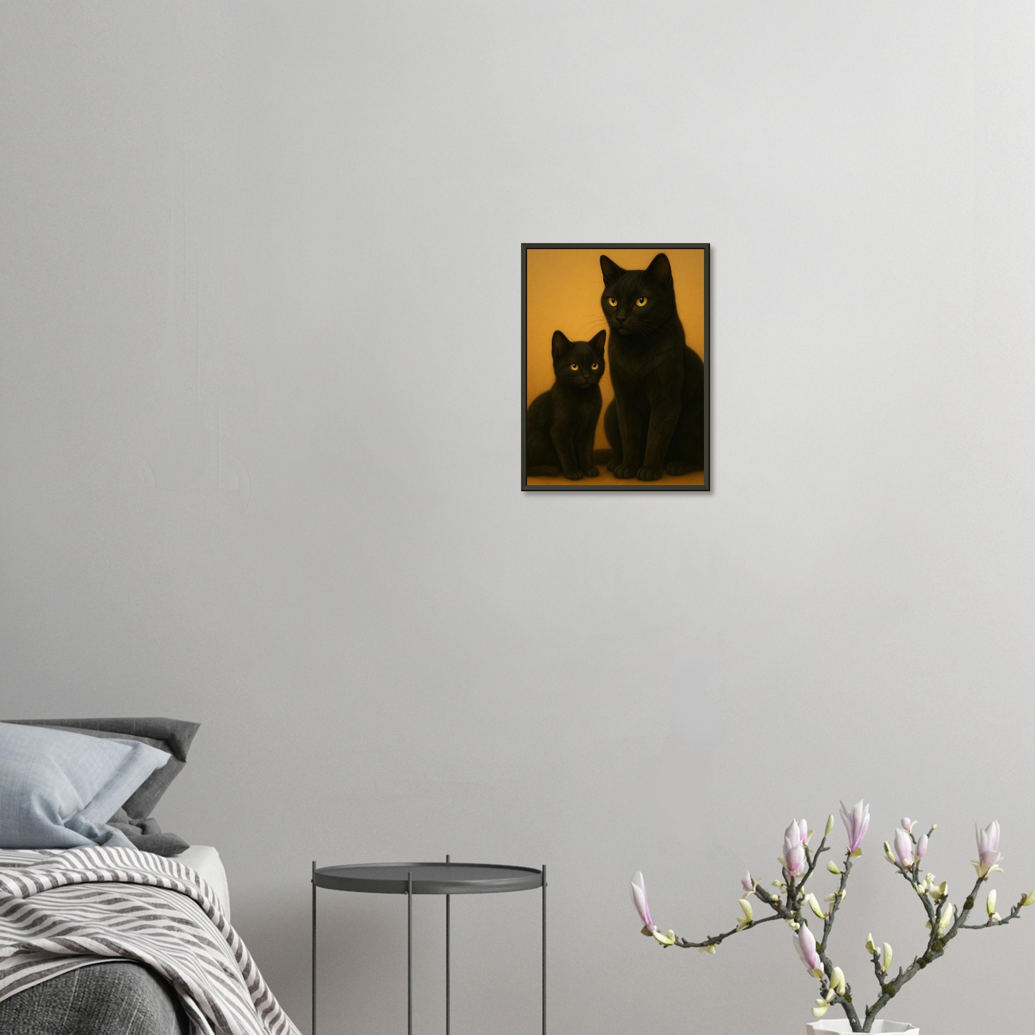 classic semi glossy paper metal framed poster mum and kitten b4f3e074-7edf-4e1d-9a13-6f63e4d42ee1