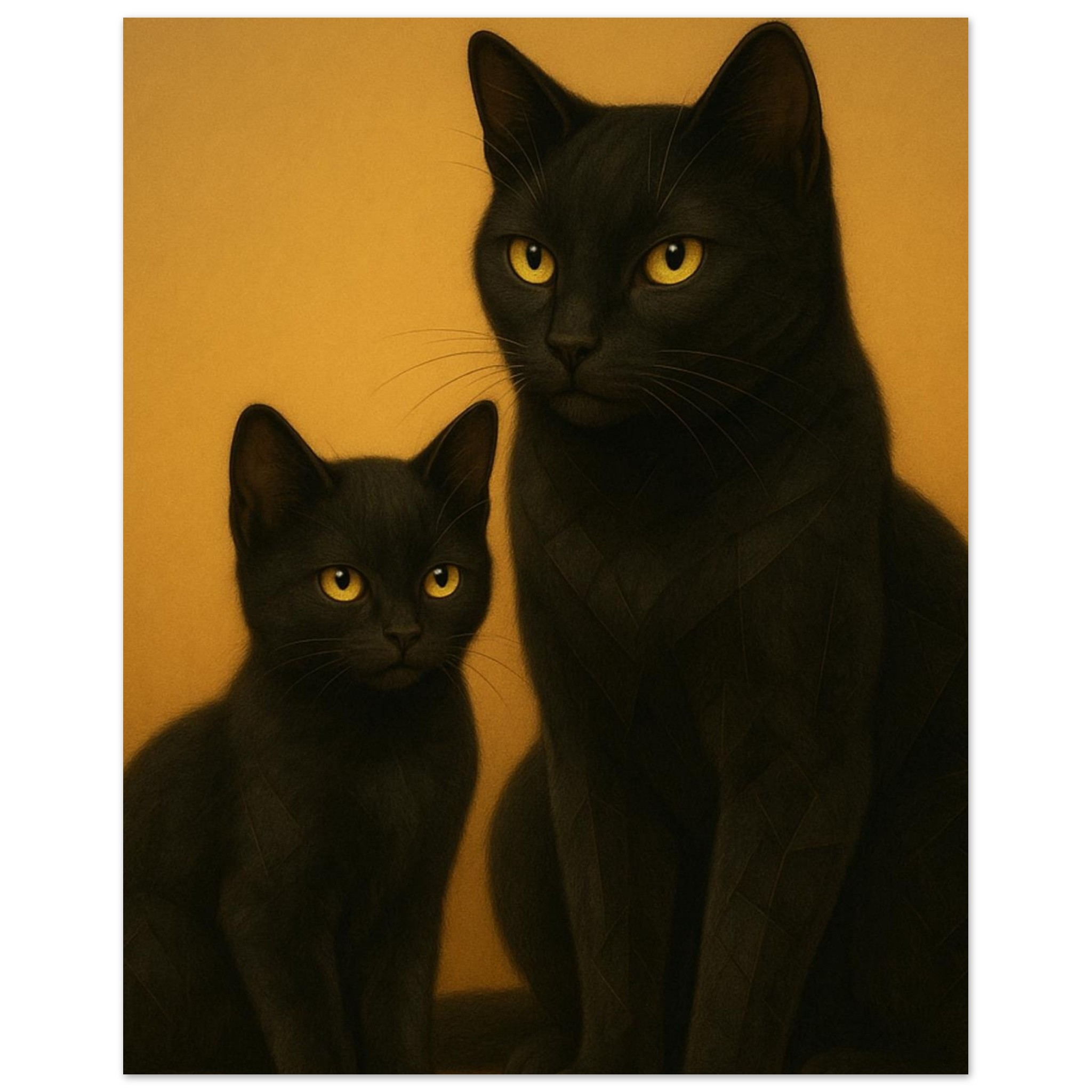 classic semi glossy paper poster mum and kitten b4f468e2-0032-4535-acaf-c288b1e9e183