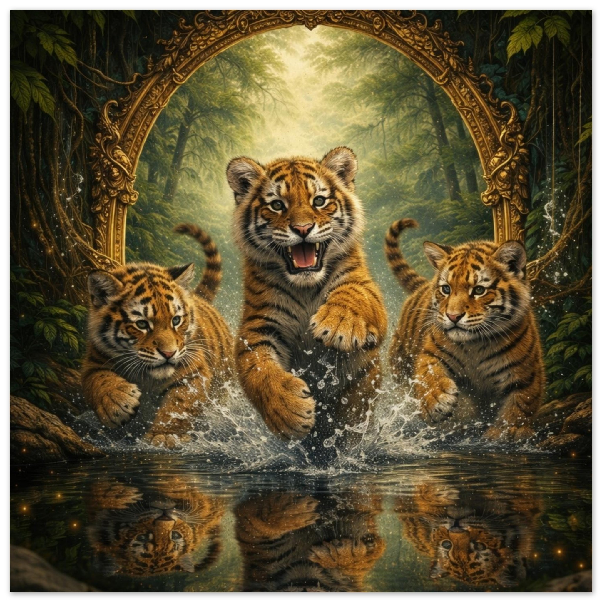 classic semi glossy paper poster tiger cubs b6e6e74f-9741-4b93-a154-83665f9e0970