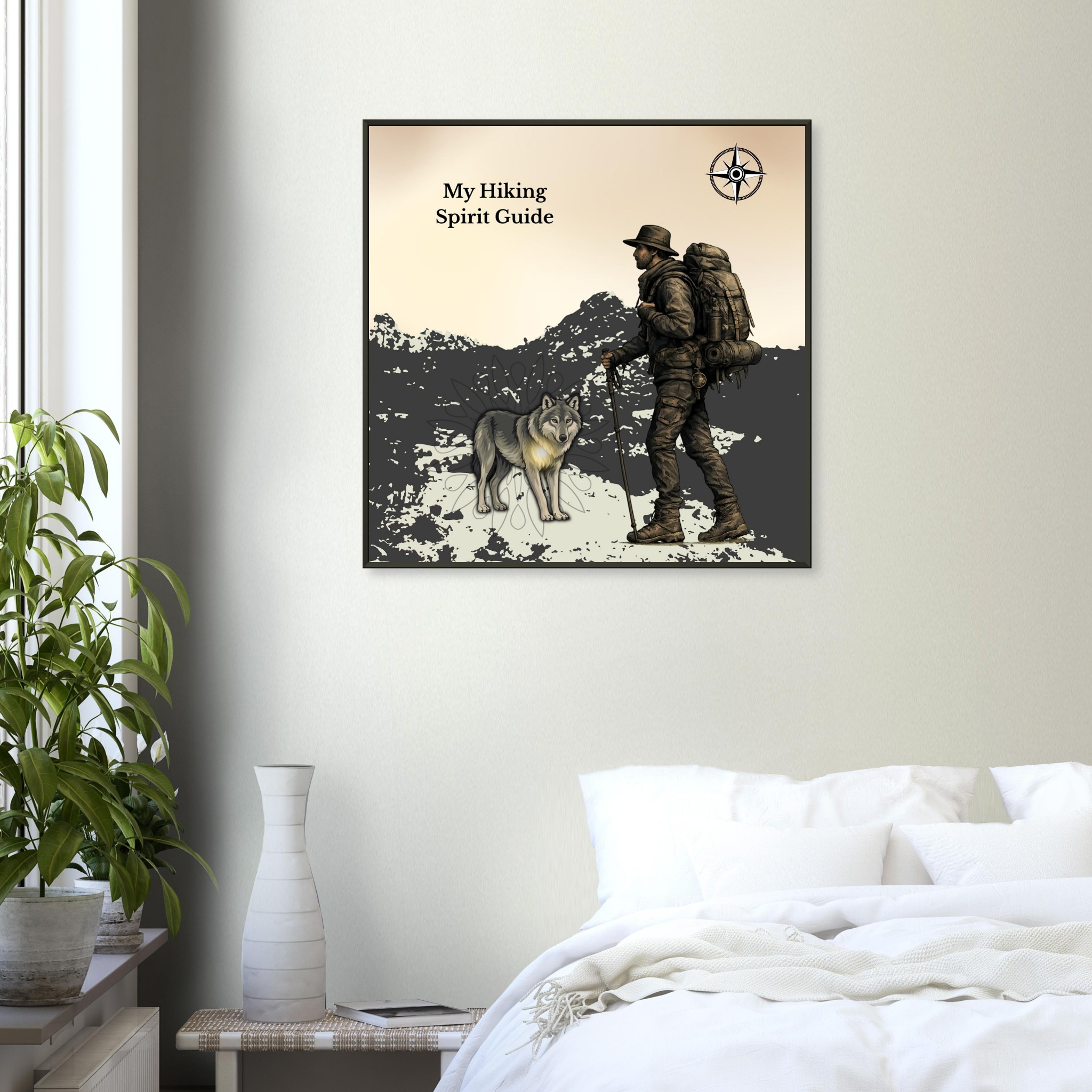 classic semi glossy paper metal framed poster hiking spirit guide bfc3d591-3b8c-46d5-bfa8-cc763d518695