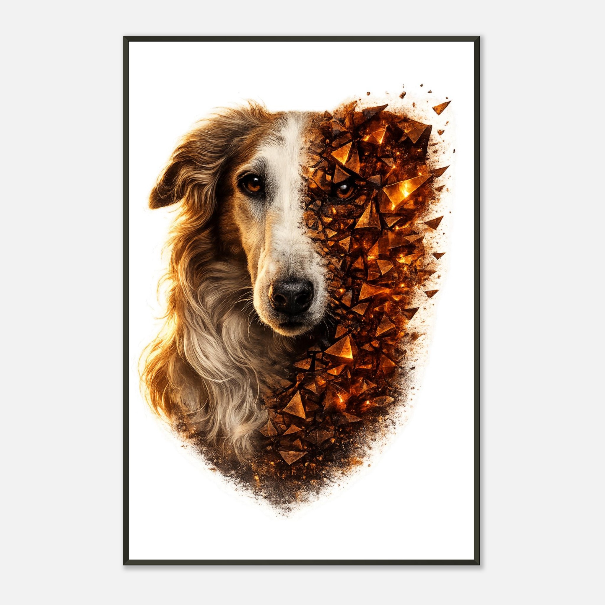 classic semi glossy paper metal framed poster borzoi c124e2cc-d280-4f5b-b595-791b9a6d0f0b
