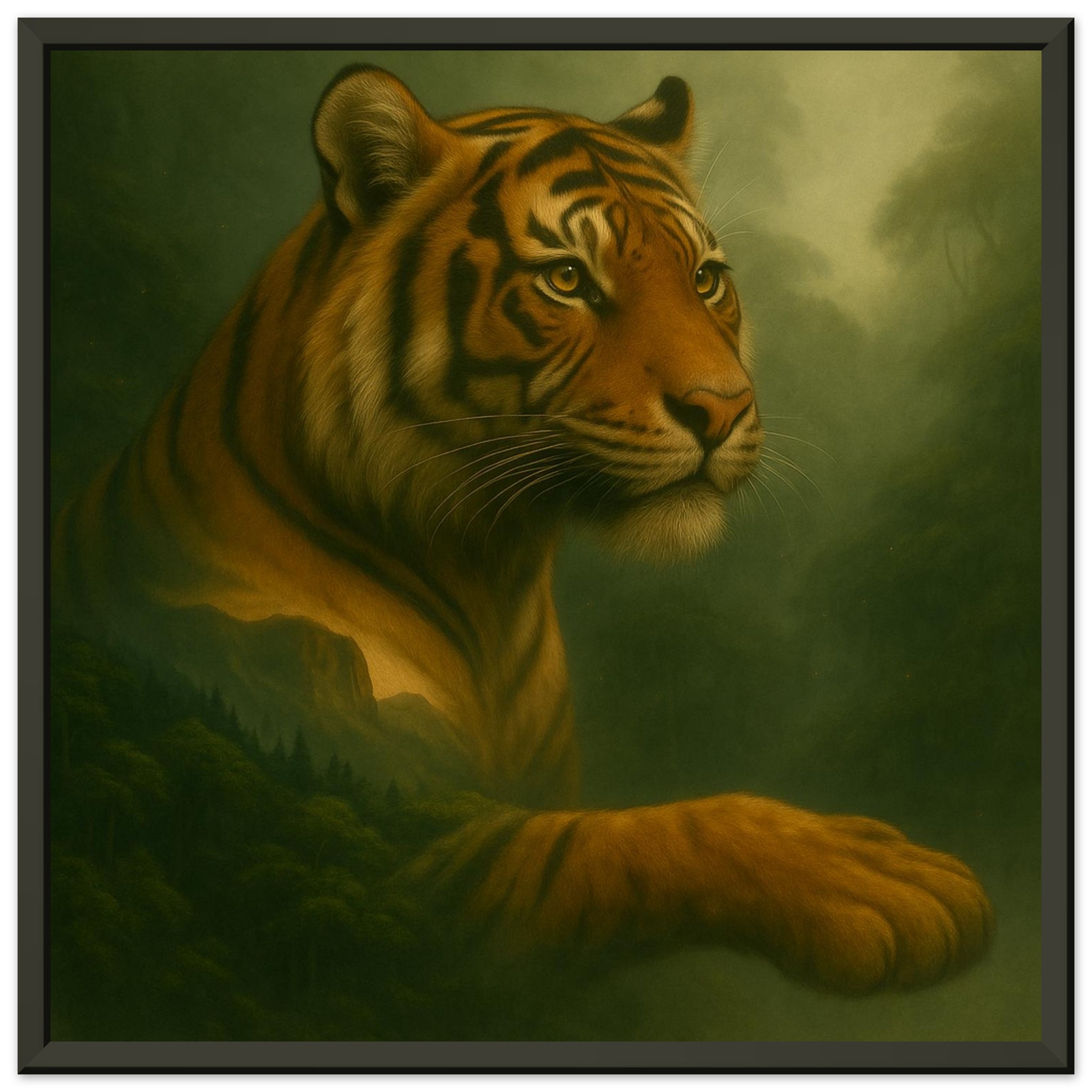 classic semi glossy paper metal framed poster tiger c2d326e8-5658-4771-ae95-f963e7a23b5f