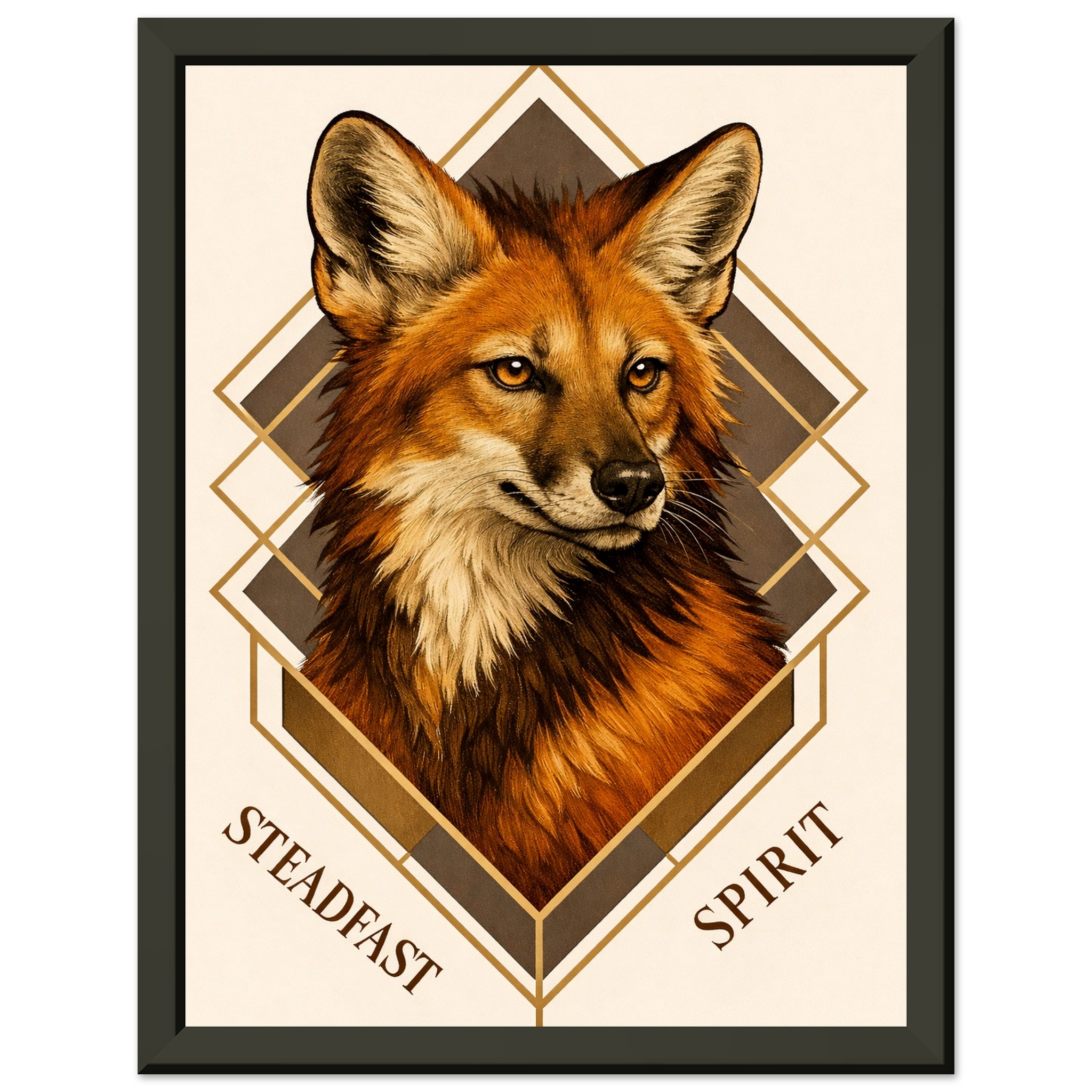 classic semi glossy paper metal framed poster maned wolf c3c79ab3-37cb-4db2-a56d-ad07bf41492c