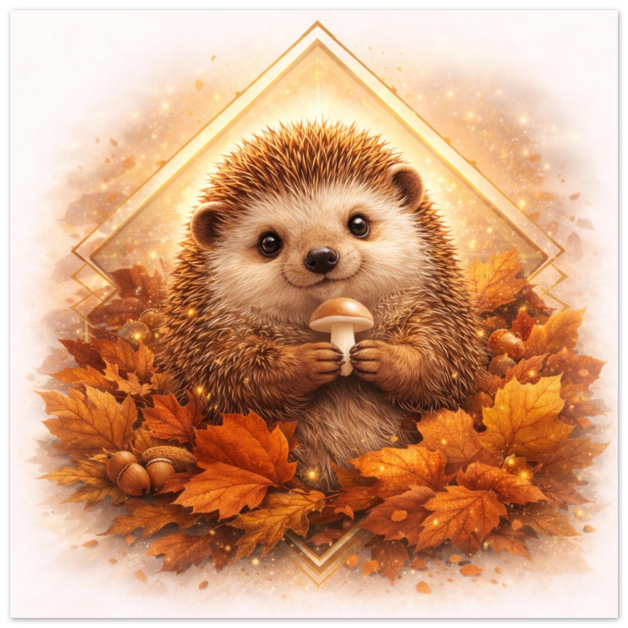 classic semi glossy paper poster, hedgehog c5417e3f-2819-415a-9d84-3f6a48c312b2