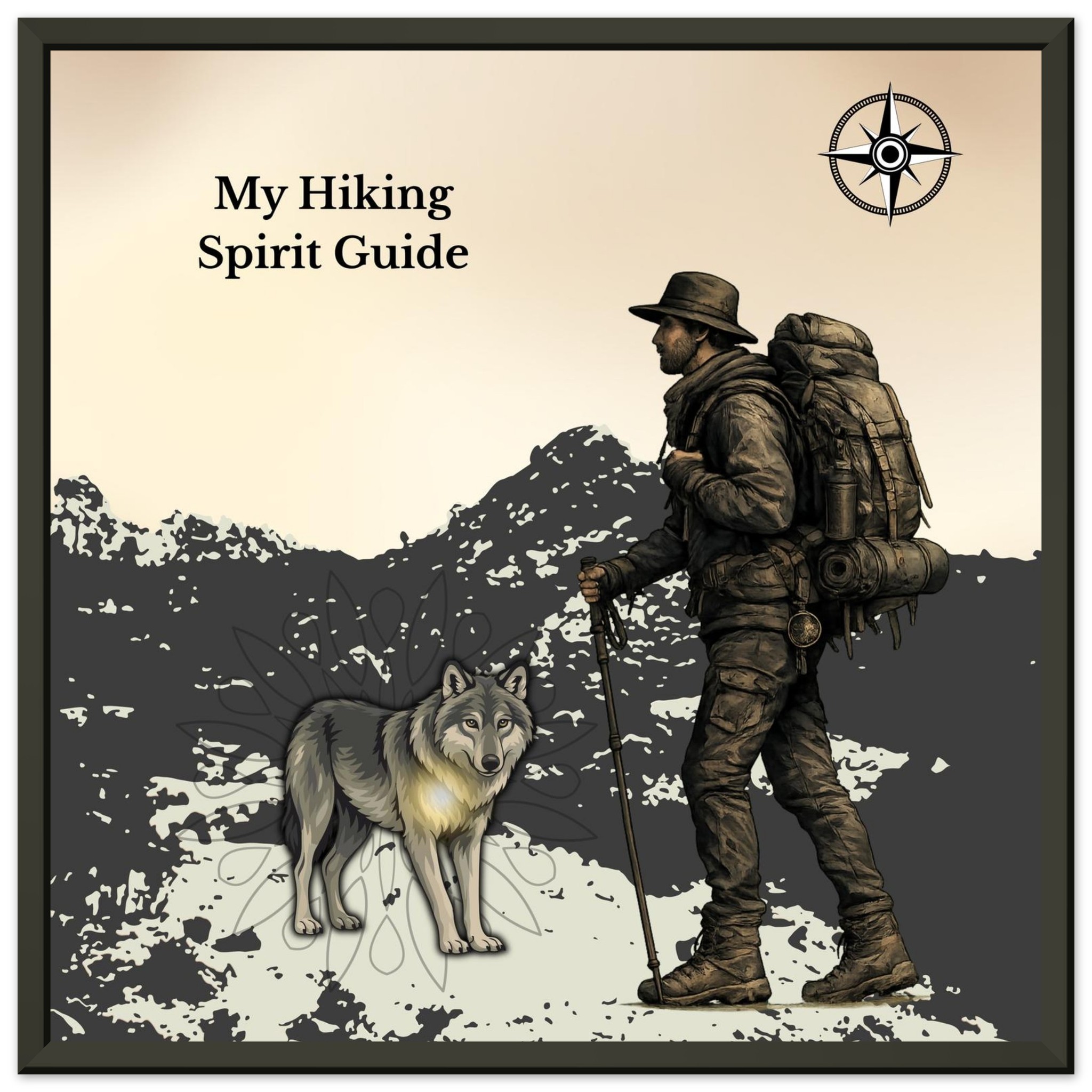 classic semi glossy paper metal framed poster hiking spirit guide c5d73915-8b14-4fae-9398-6890e7a02438