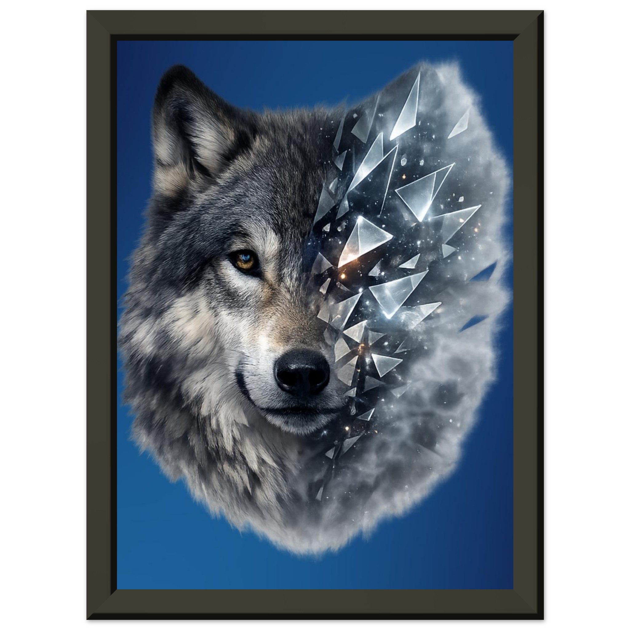 classic semi glossy paper metal framed poster wolf c627d3c2-3194-4225-a175-551fbd992874