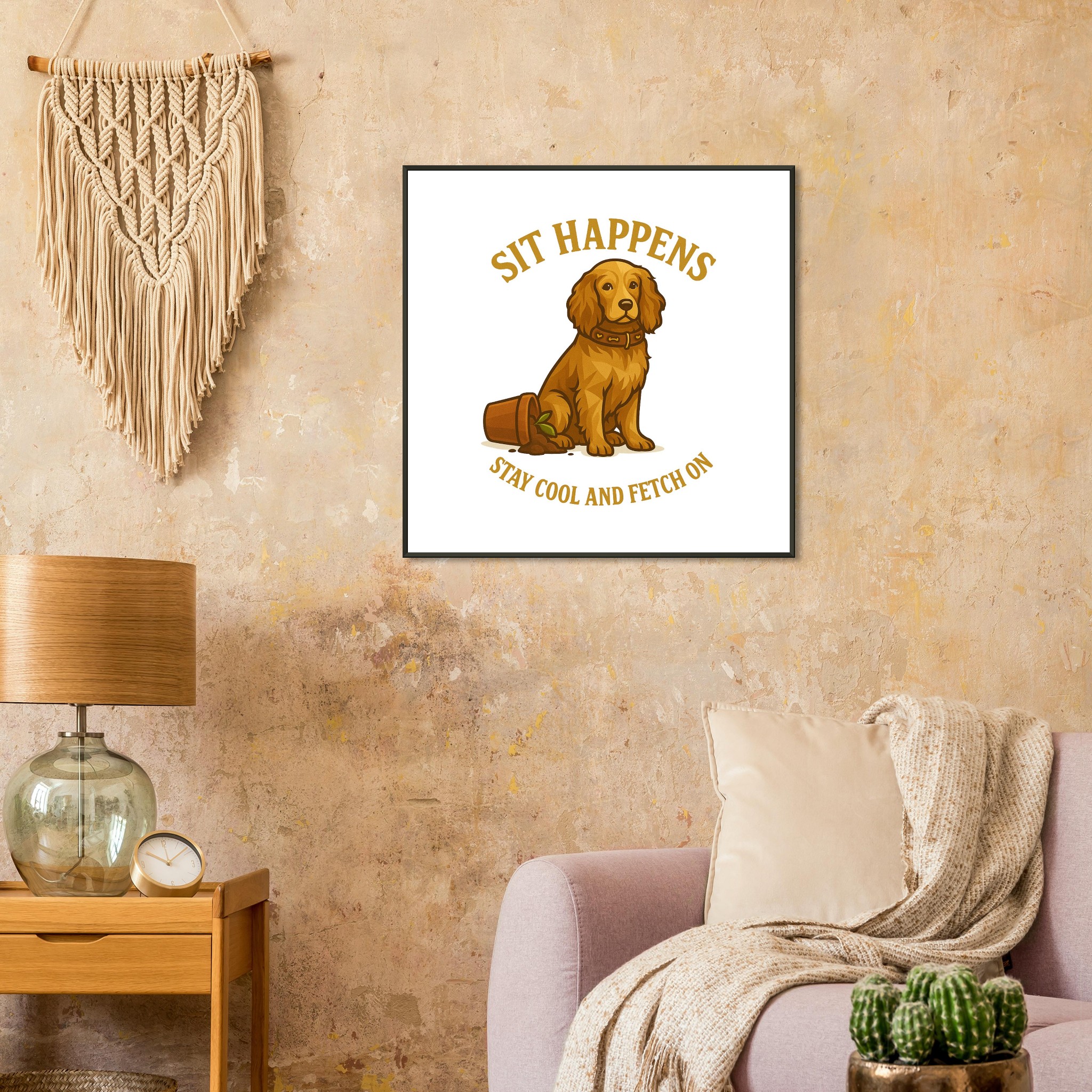 classic semi glossy paper metal framed poster sit happens c7762151-28f9-4720-9bd3-8d254c58bcfd