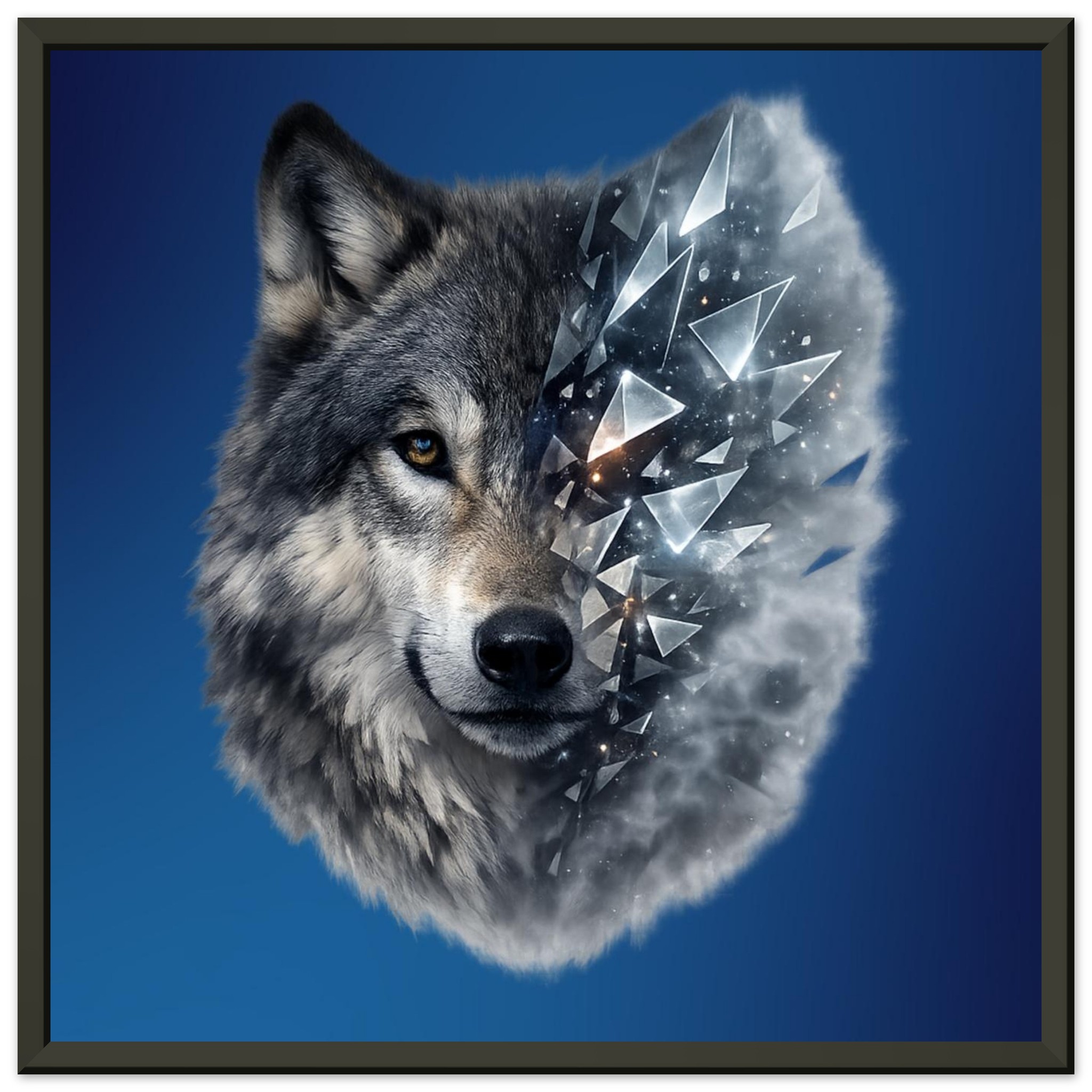 classic semi glossy paper metal framed poster wolf ca10775b-85ed-4e7a-aa42-d4df009e7cd1