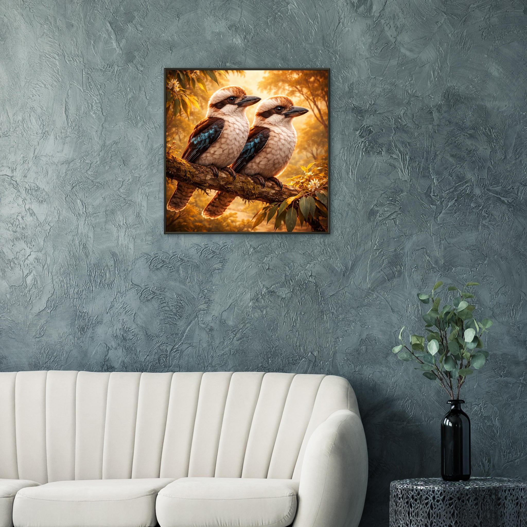 classic semi glossy paper metal framed poster kookaburras ca2a6f89-92ba-4350-aac8-c0177942c49c