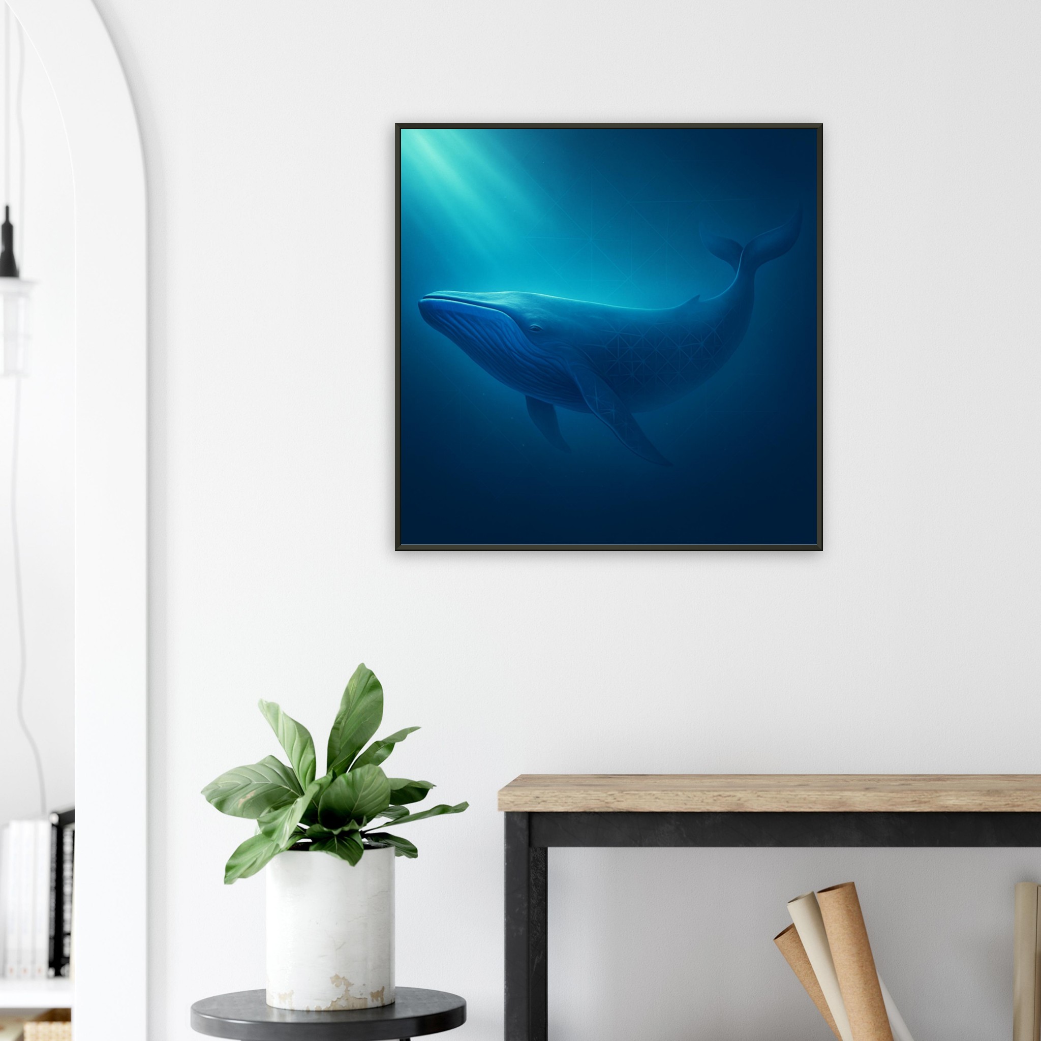 classic semi glossy paper metal framed poster humpback whale ca907de0-120f-49f5-893d-49a3533f5f02