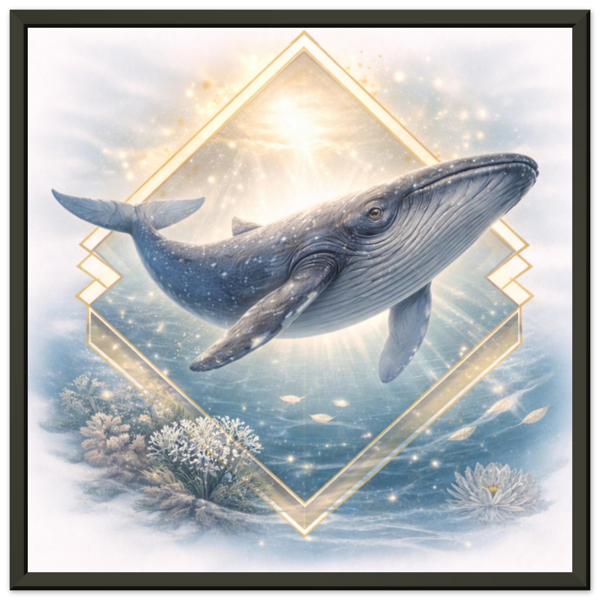 classic semi glossy paper metal framed poster whale art cabd6c83-762e-4bff-80ac-28679d202eb9