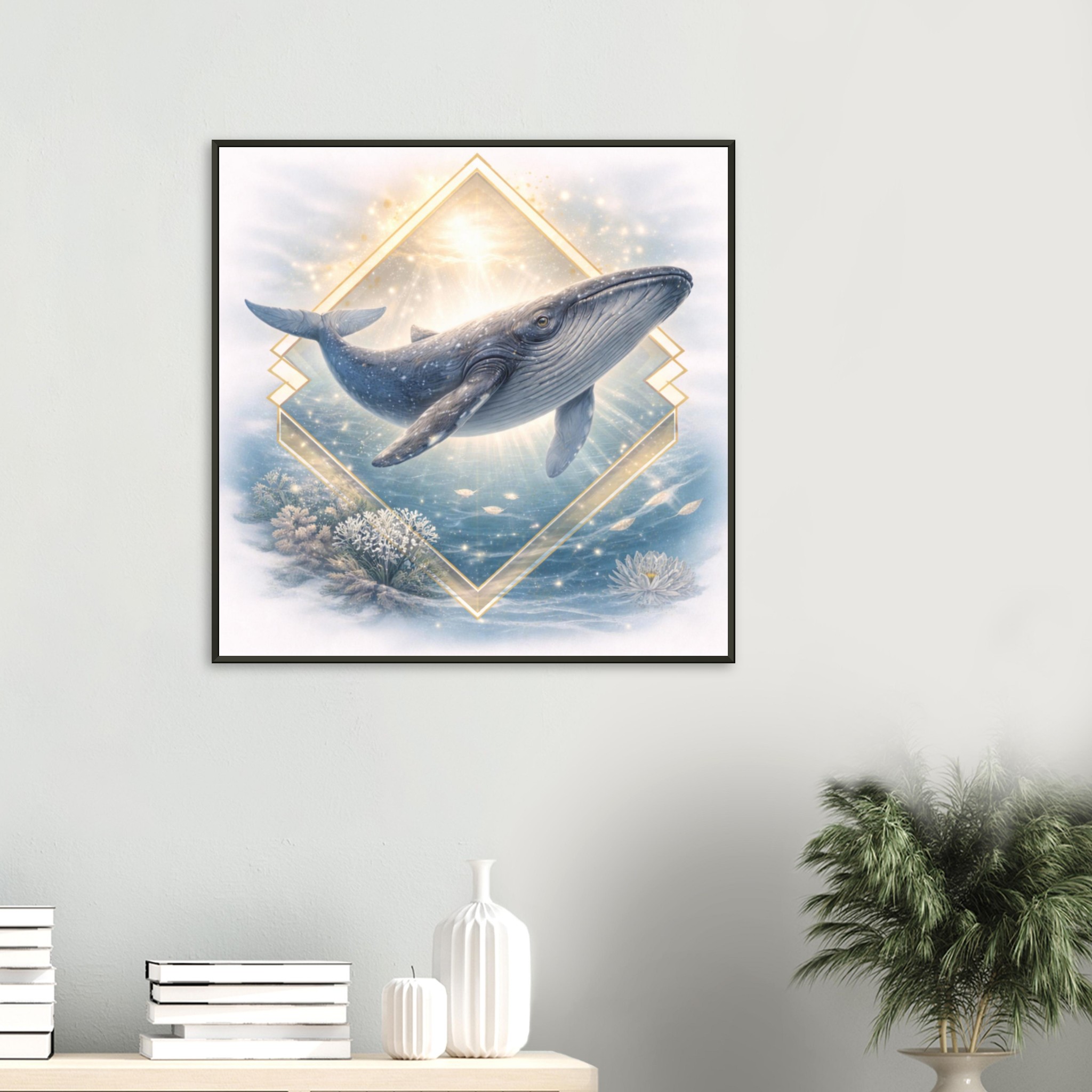 classic semi glossy paper metal framed poster whale art cb35094d-b6f4-4c48-bb7c-3748506ff492