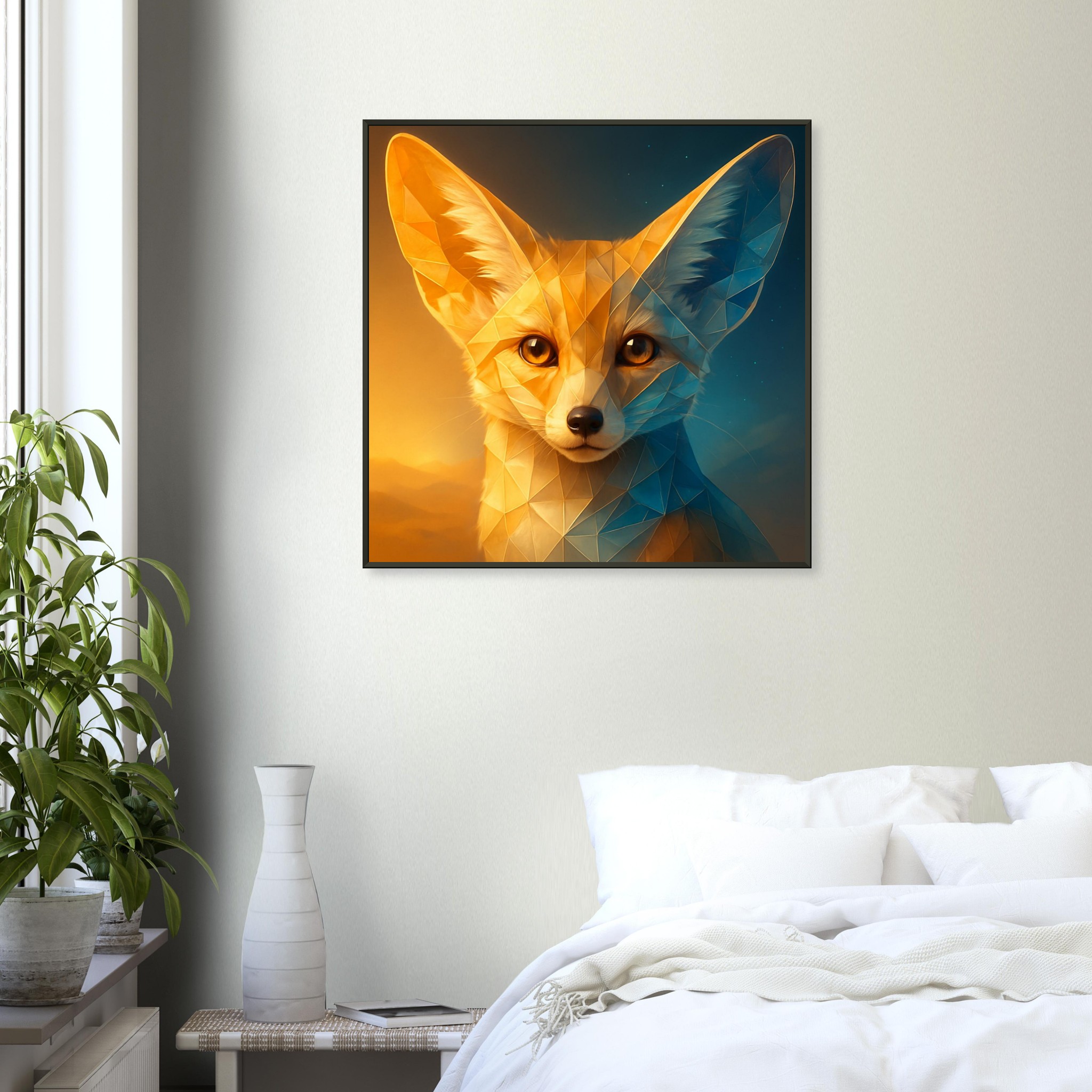 classic semi glossy paper metal framed poster fennec fox cb48ff3b-0b89-4f4a-977a-81e289512b19