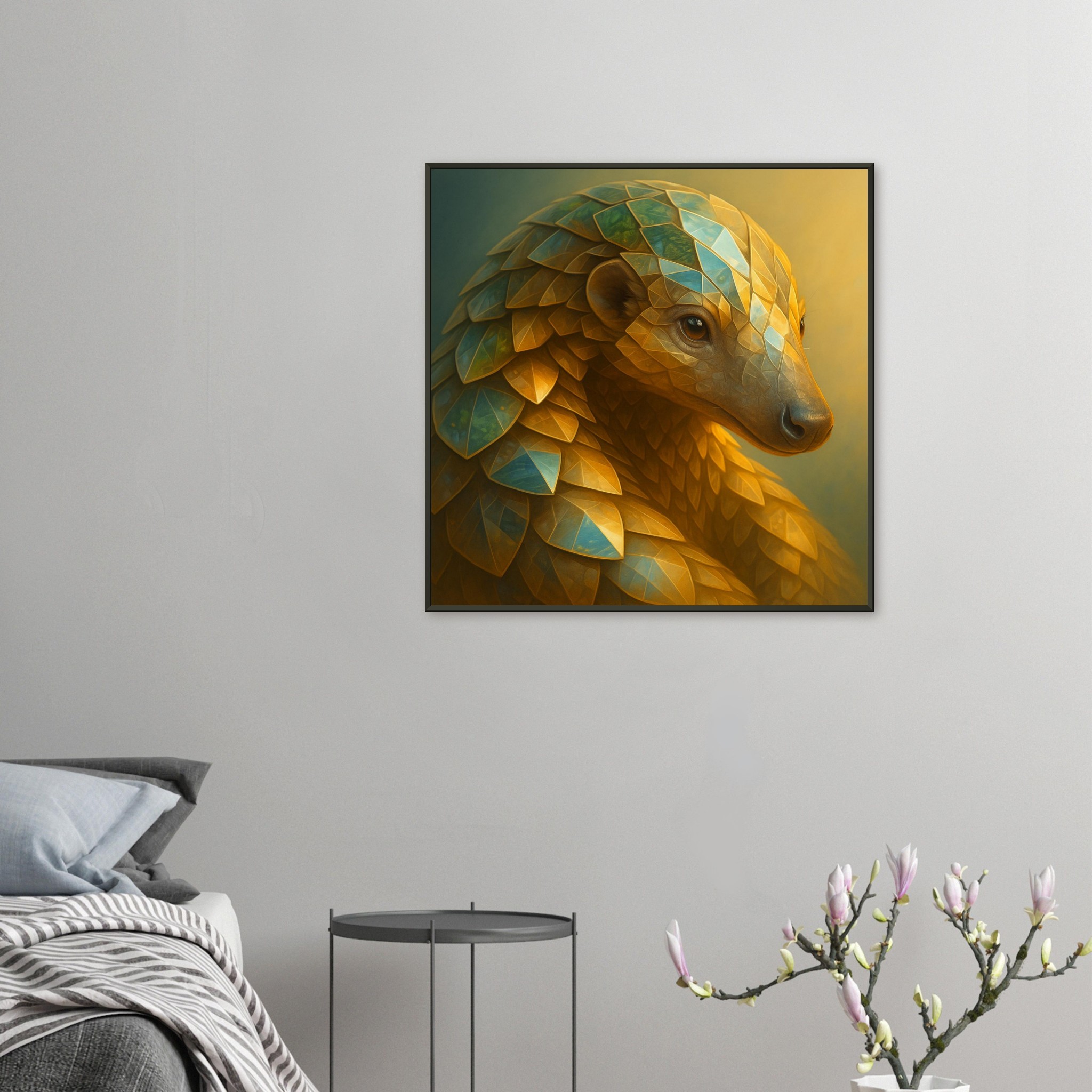 classic semi glossy paper metal framed poster pangolin cb70e56d-17bd-4139-ad81-1cec10188fbb