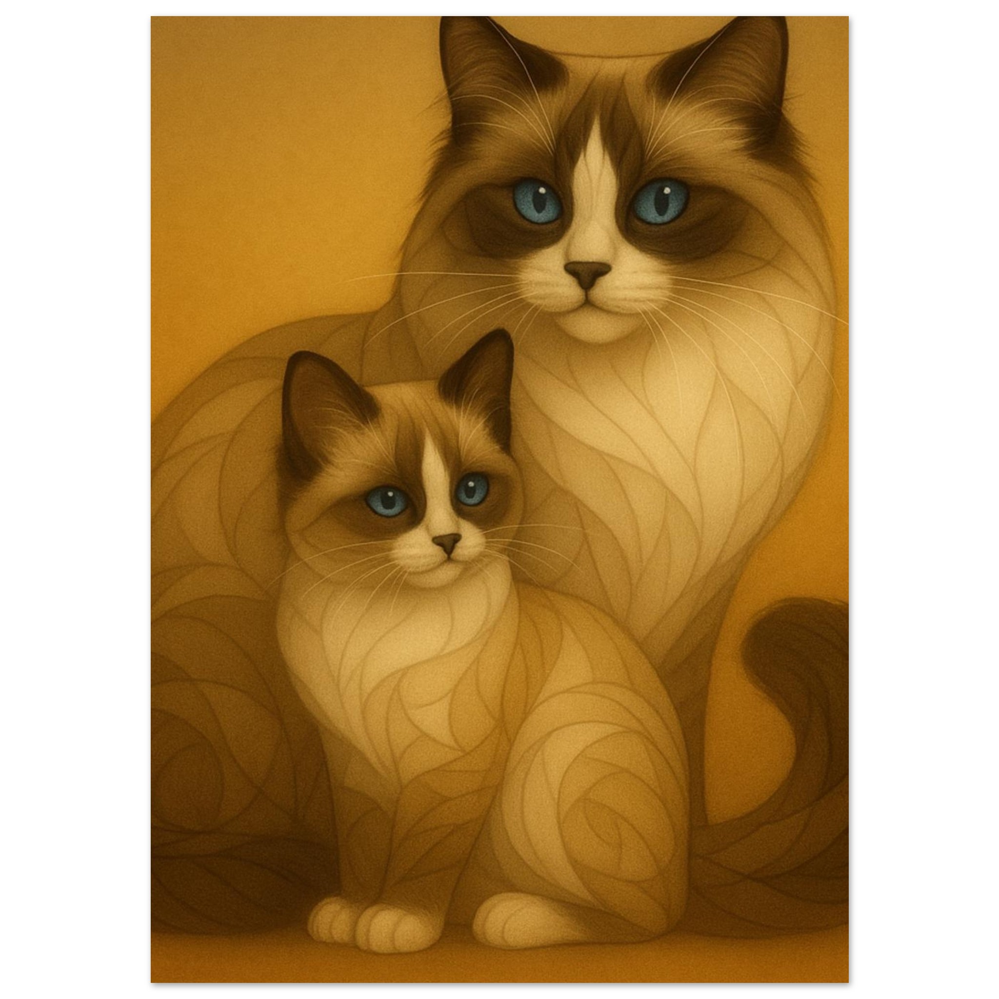 classic semi glossy paper poster ragdoll cats cda88cc6-8d88-4dde-9bc7-1a7f9689b4e9