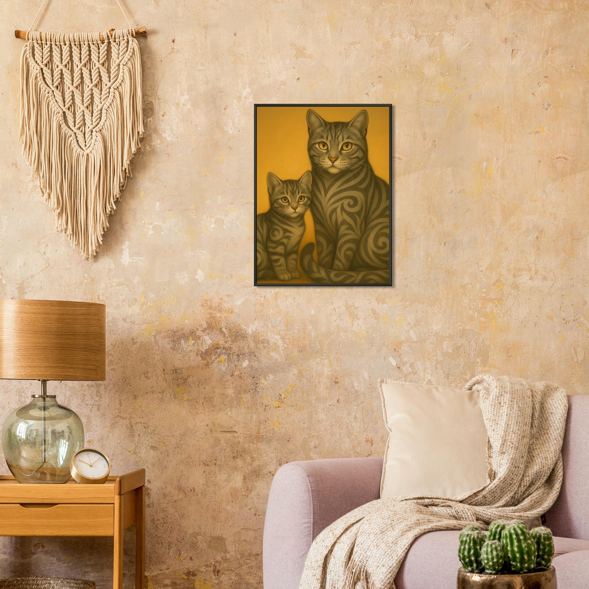 classic semi glossy paper metal framed poster tabby cats d13d4df3-8bed-4c6f-8979-62a258a12bb3