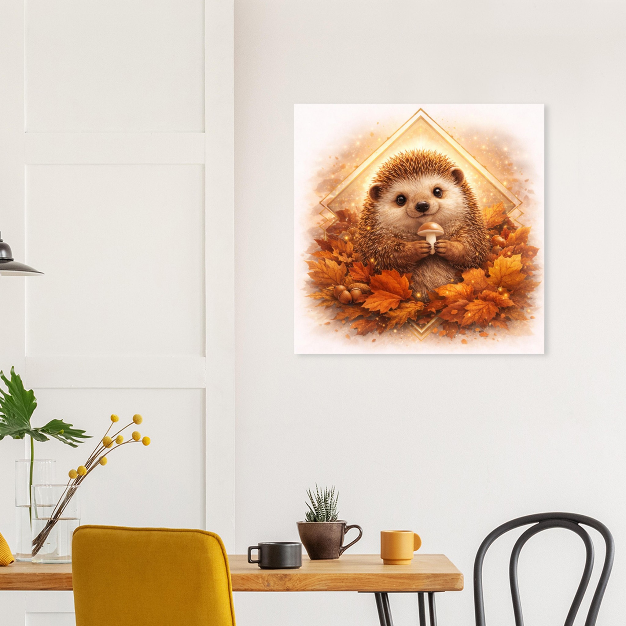 classic semi glossy paper poster, hedgehog d277f869-a682-4363-8c53-f95bca78449a