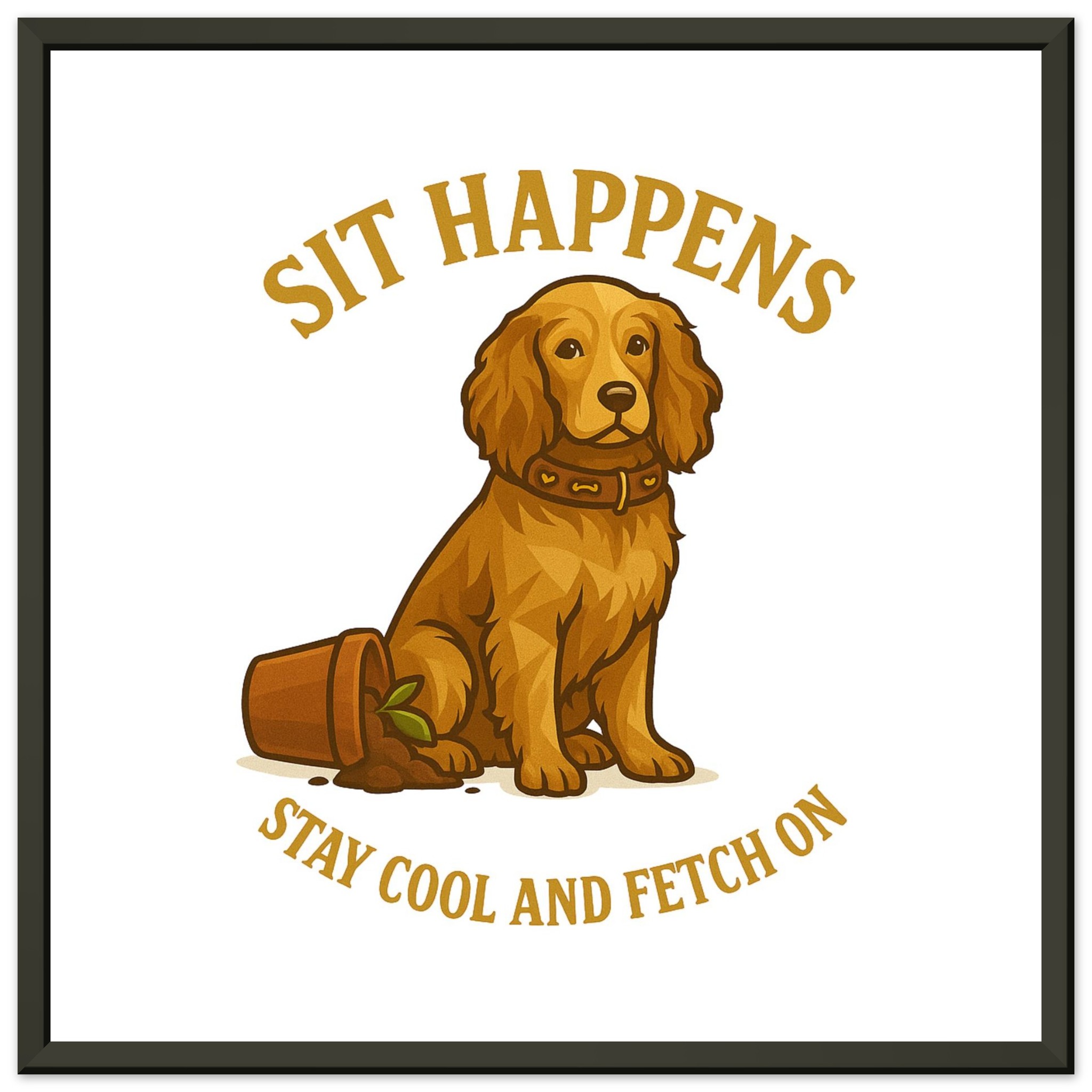 classic semi glossy paper metal framed poster sit happens d3976071-3c3f-4a31-bd0a-d812b15f7a1b