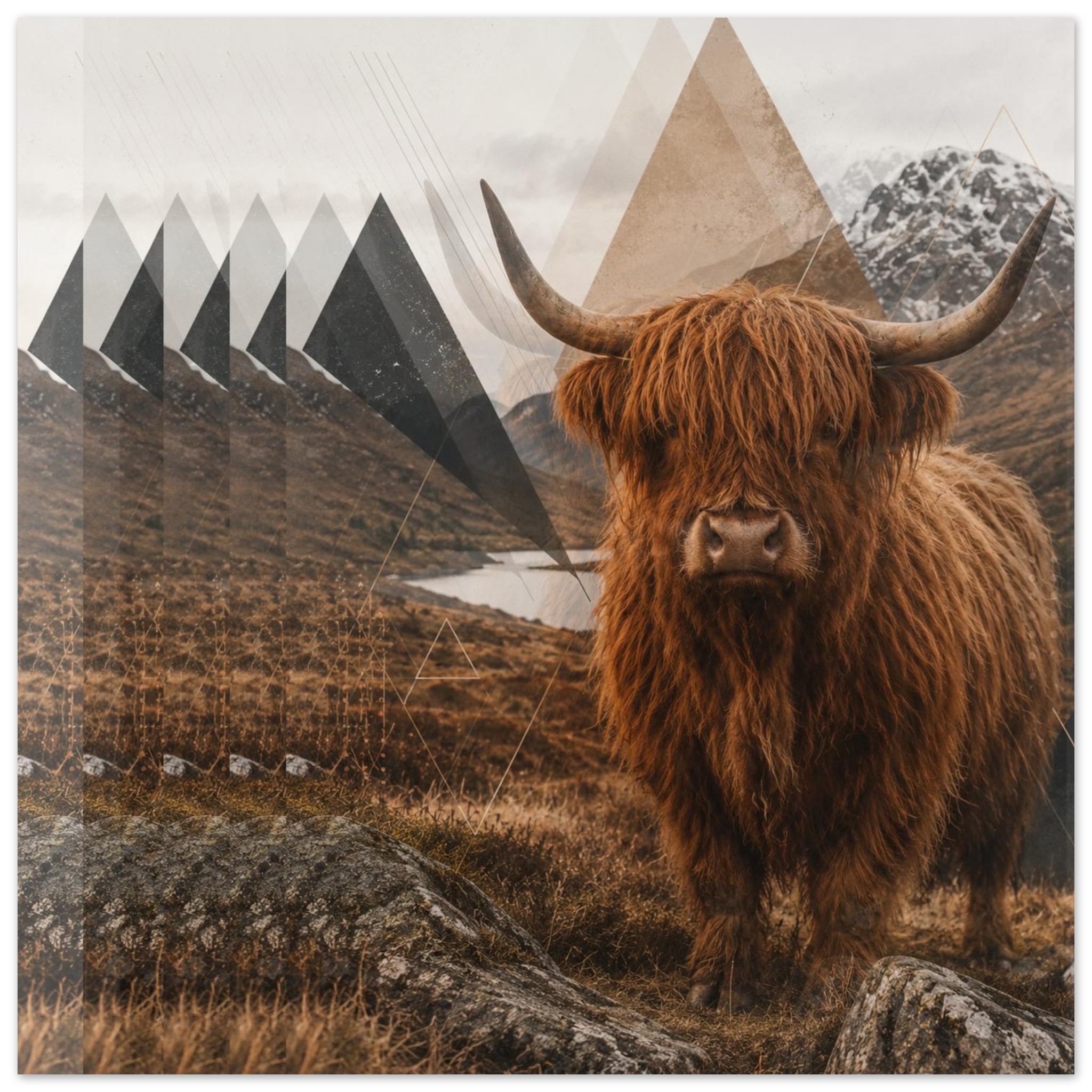 classic semi glossy paper poster highland cow d3b97ae9-9fc8-49ee-85cf-8b852802d386