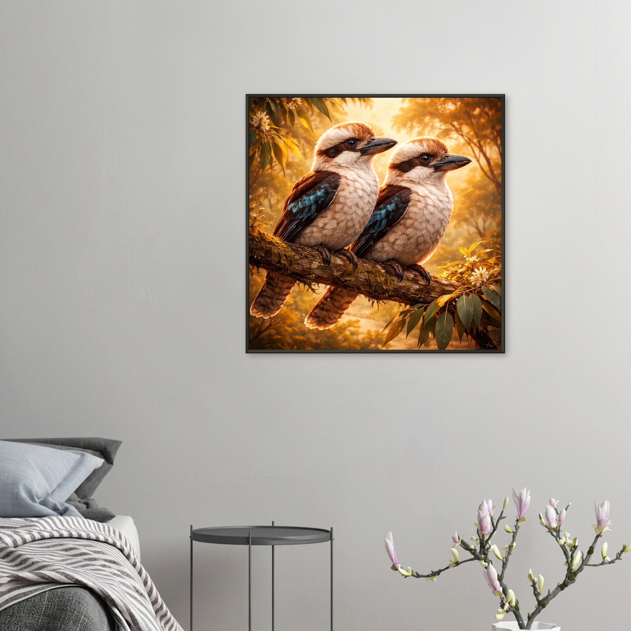 classic semi glossy paper metal framed poster kookaburras d445e57a-4a3b-4a9f-be07-68282f9e005e