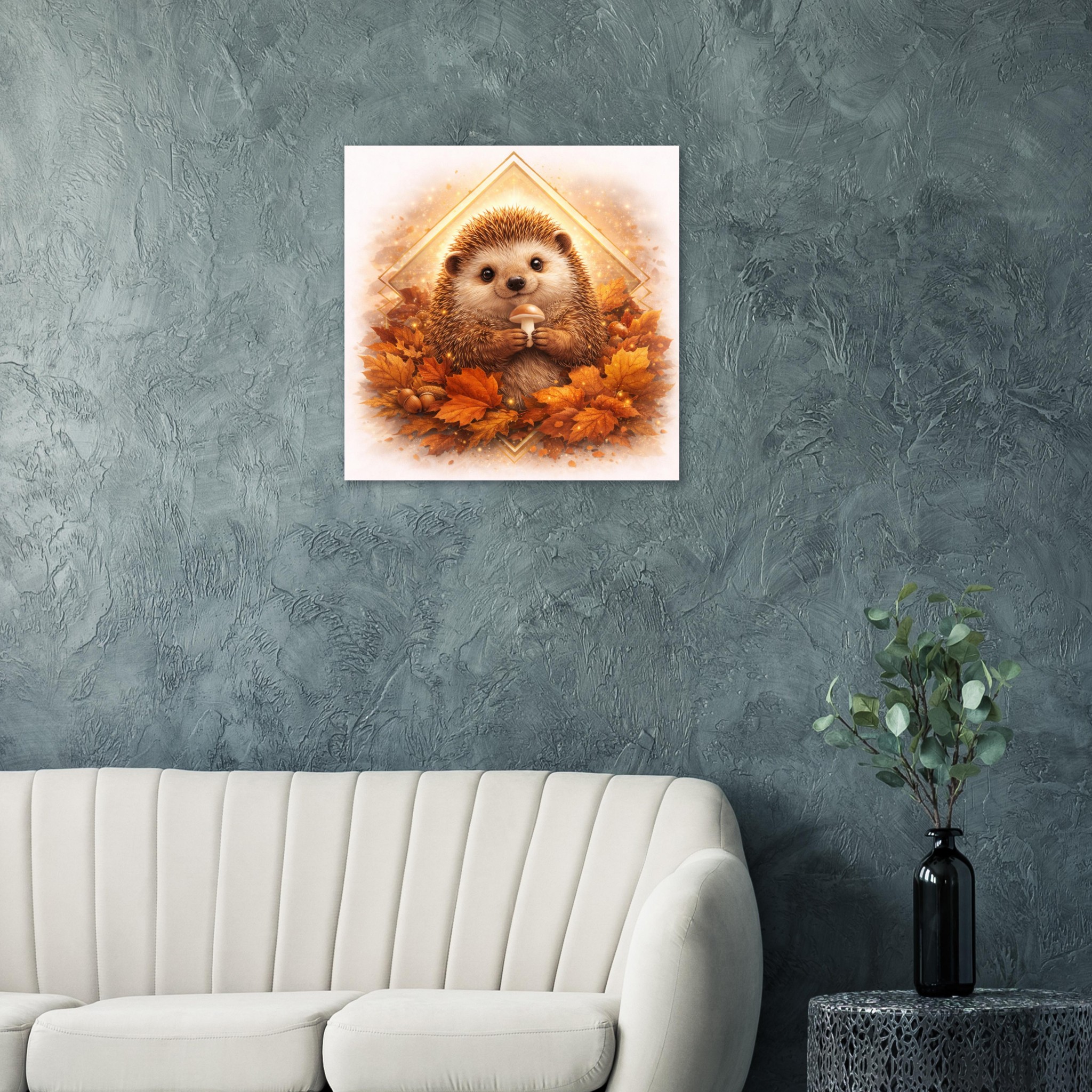 classic semi glossy paper poster, hedgehog d4c51efe-16f6-4224-8ec0-6c6b2490c386