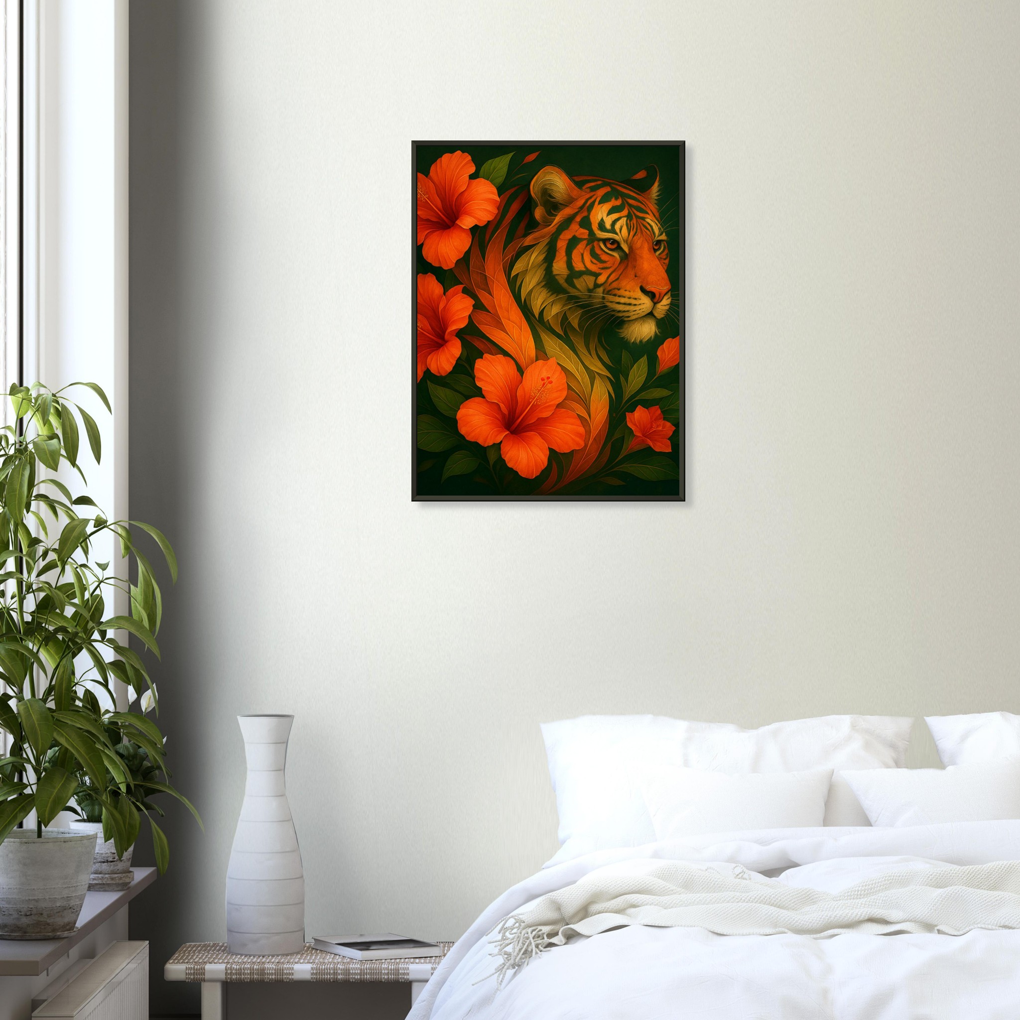 classic semi glossy paper metal framed poster, tiger d5216dac-99a5-4aec-8440-79a2a63da642