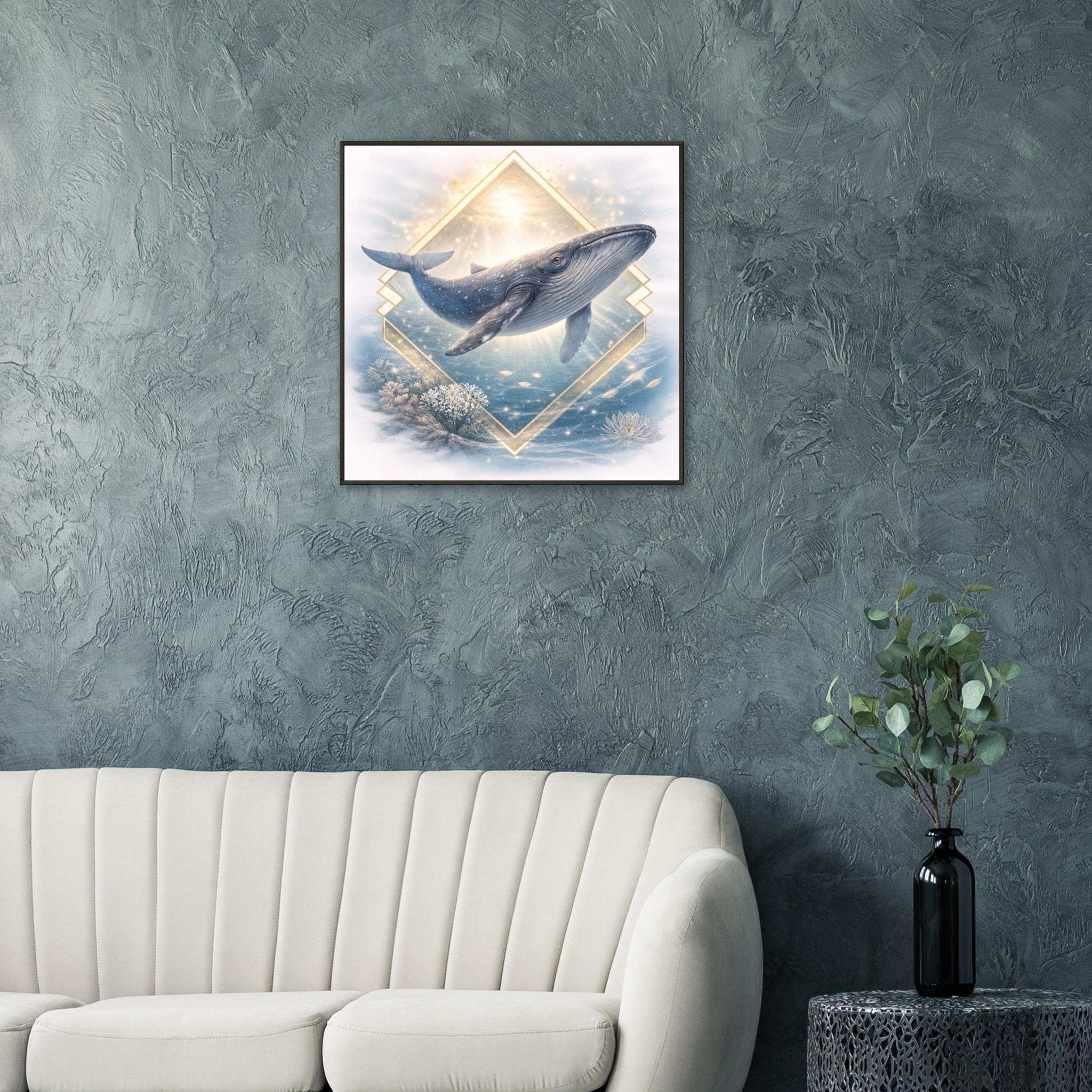 classic semi glossy paper metal framed poster whale art d5ae9173-74da-4e8d-ab03-2eb9e8b73822