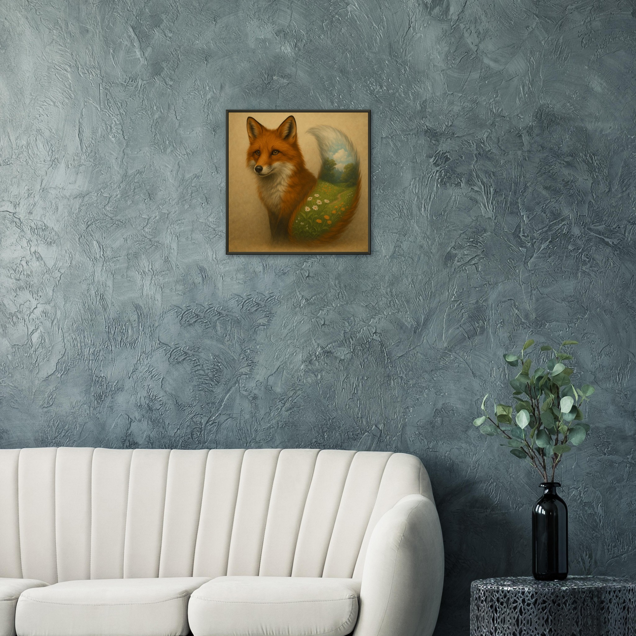 classic semi glossy paper metal framed poster botanical fox d697e87c-22e7-435f-9ec5-735c3da01e26