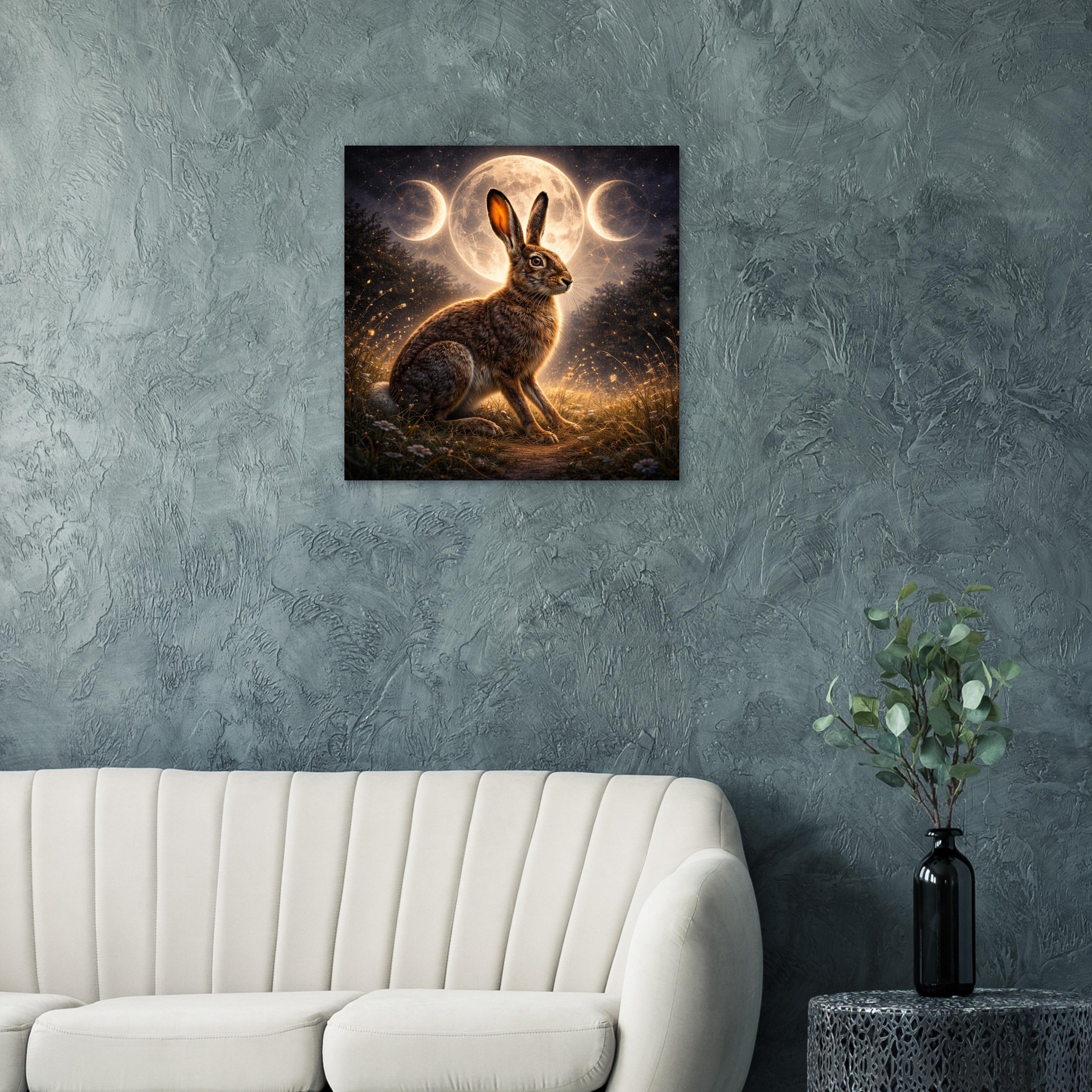 classic semi glossy paper poster moonlit hare d949c966-64c2-41cc-9ab6-0381d76bd4c6