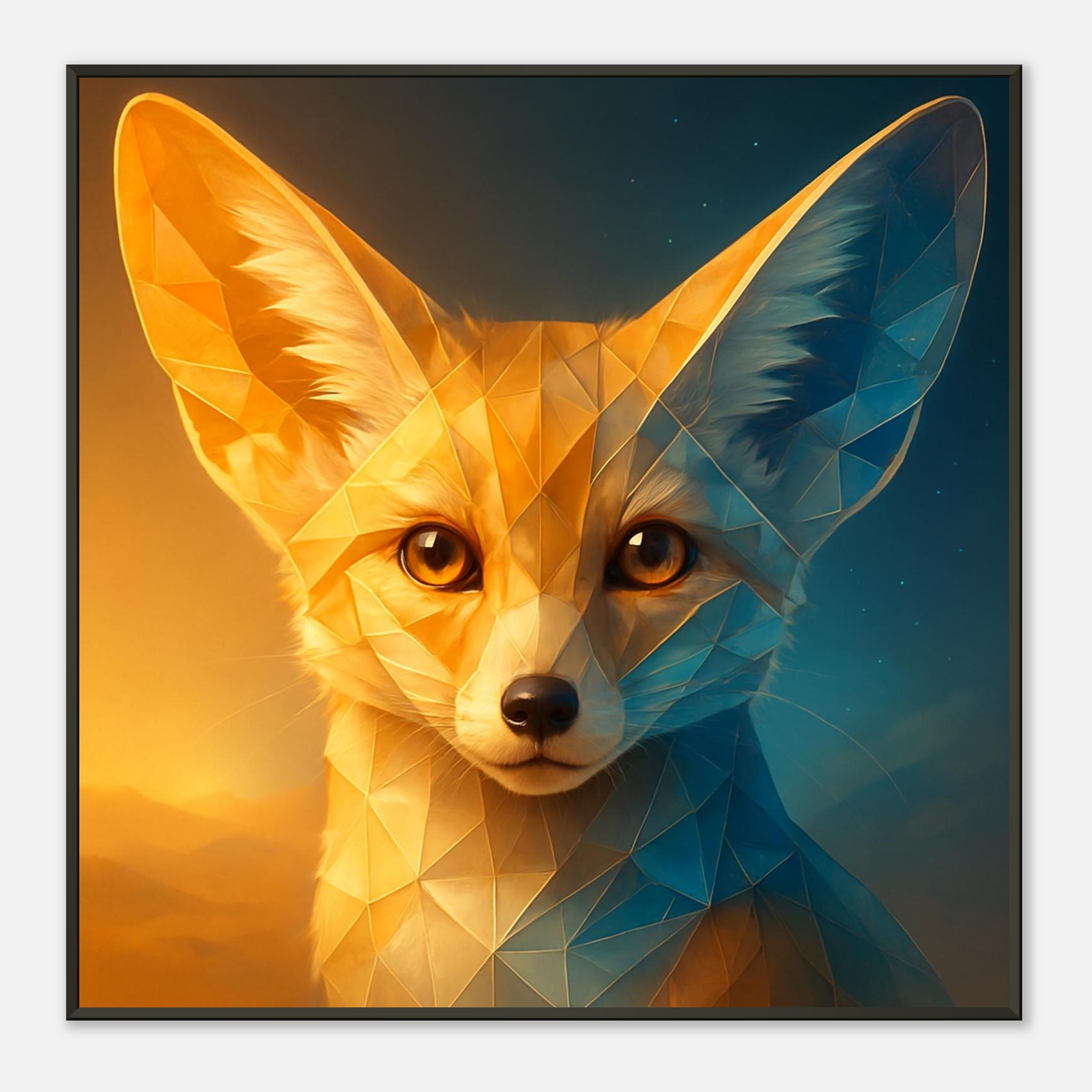 classic semi glossy paper metal framed poster fennec fox da5a4fb9-02fb-4005-a800-a26c1ecc5244