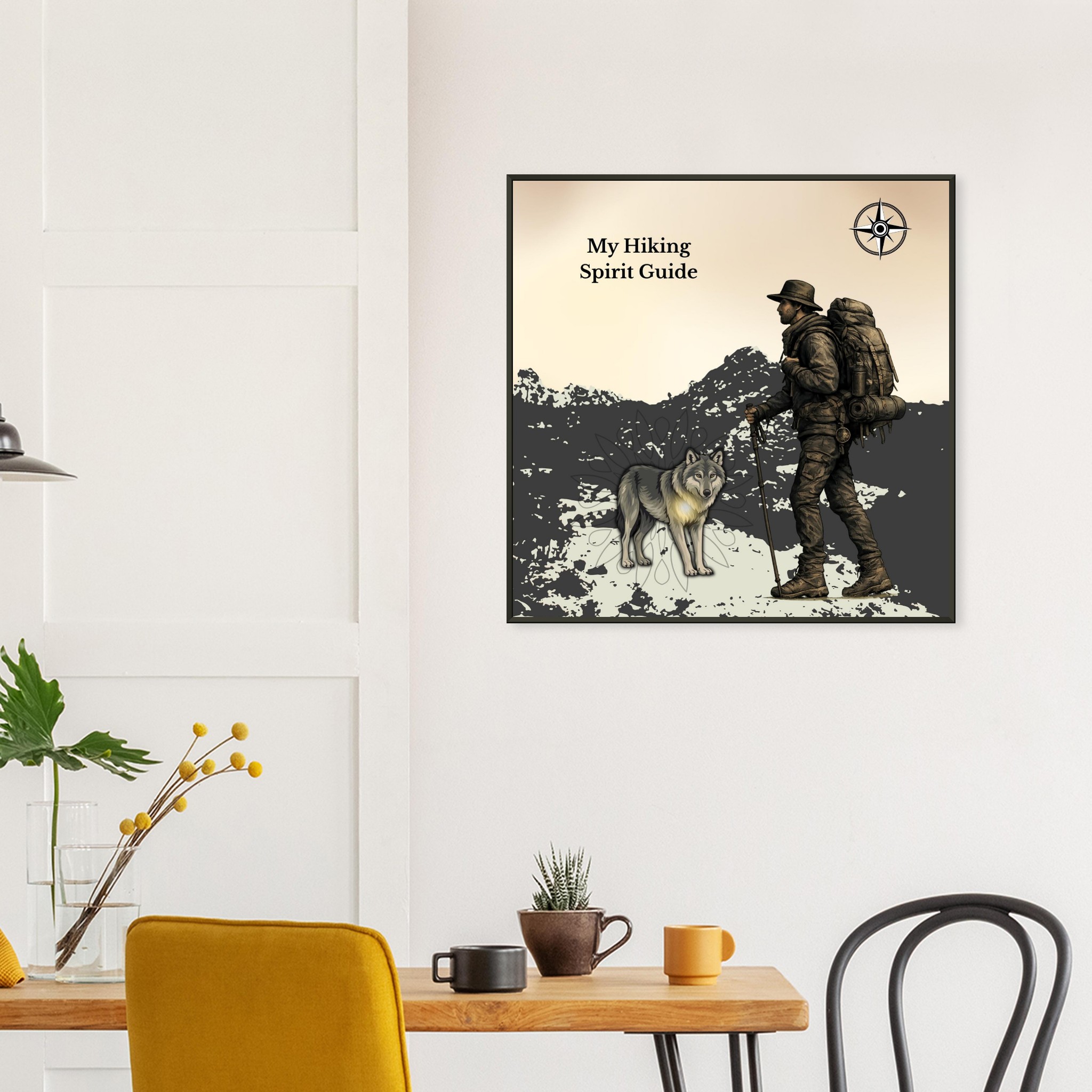 classic semi glossy paper metal framed poster hiking spirit guide da864d2c-90a8-4a16-b614-0d4d0c03fb33